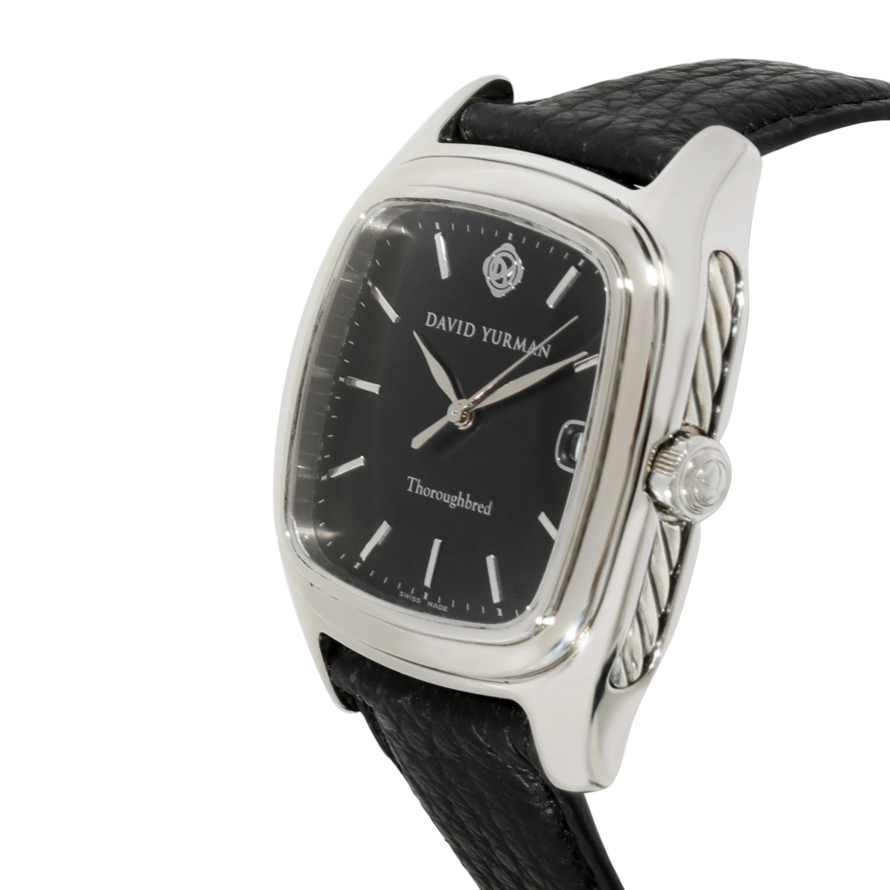 David Yurman Thoroughbred T-302-LST Mens Watch in SS+Sterling Silver - Image 3