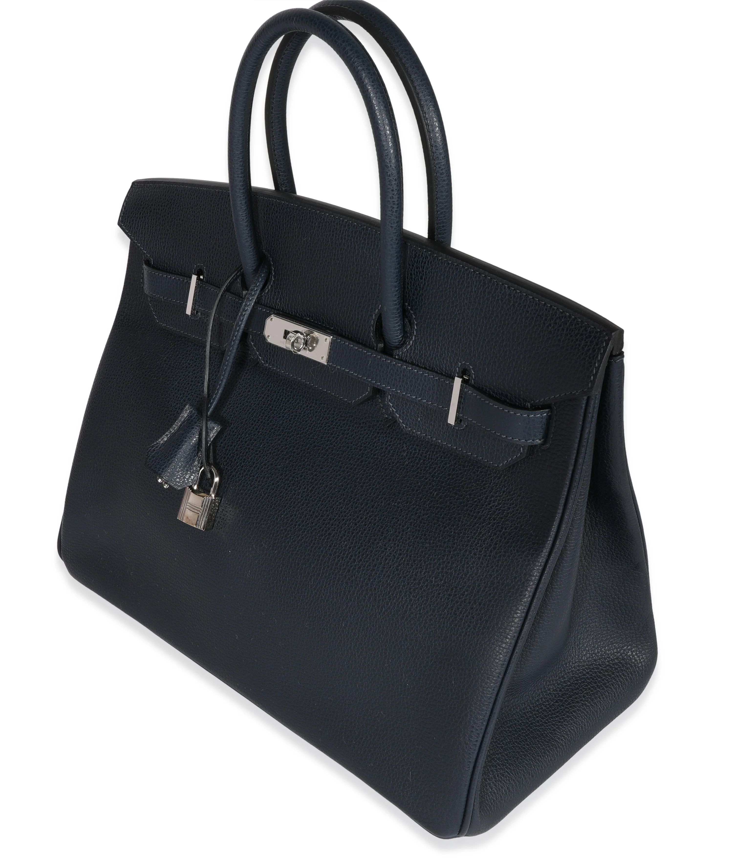Bleu Indigo Vache Liegee Birkin 35 PHW - Image 2