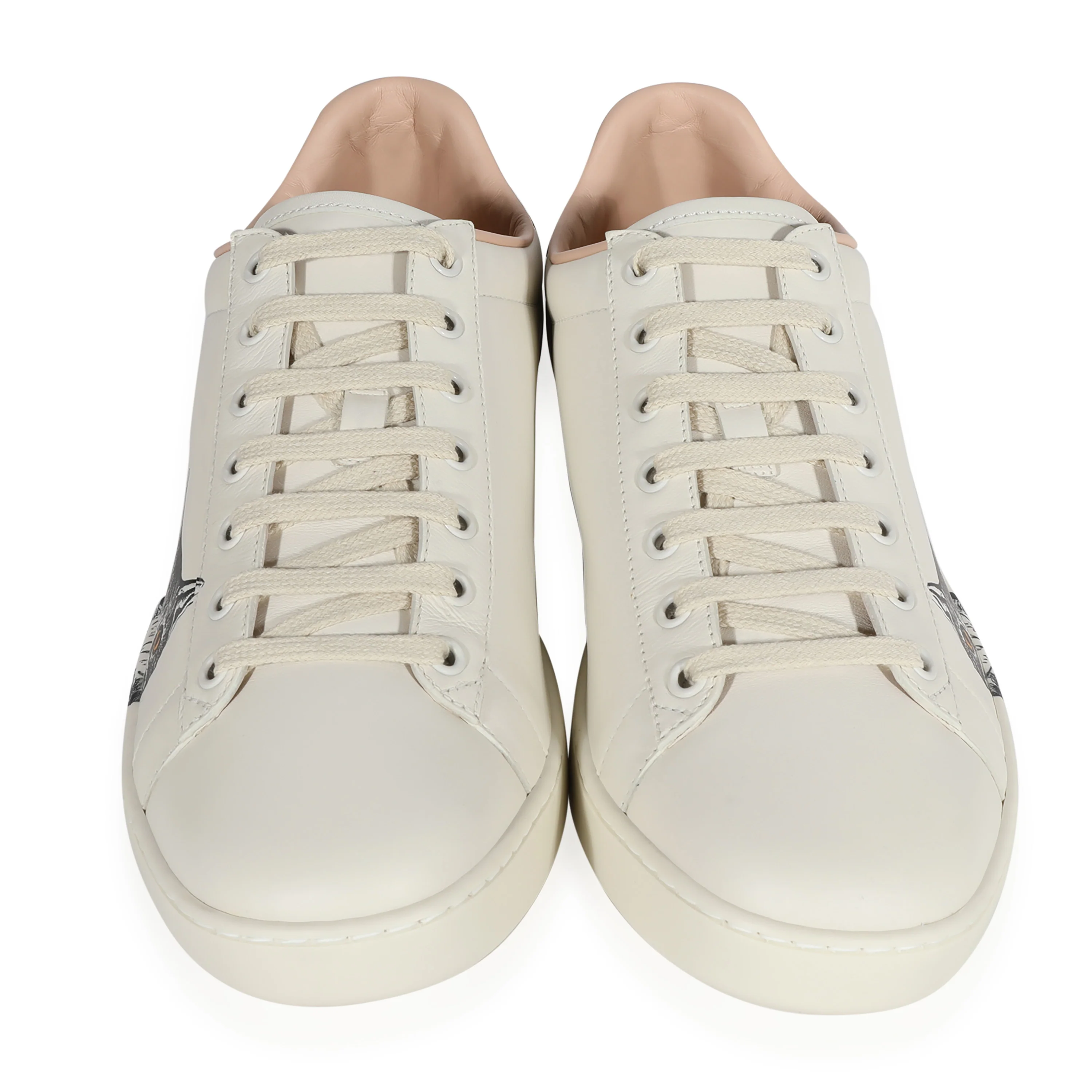 White Calfskin Mystic White Ace Sneakers 42 - Image 3