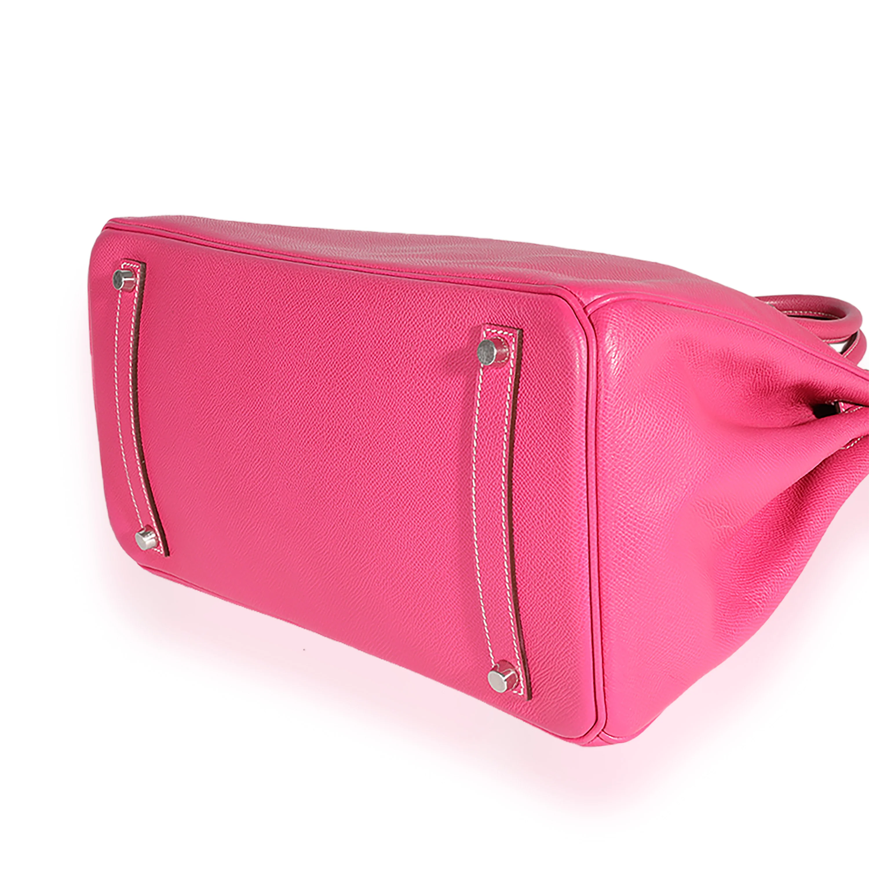 Limited Edition Rose Tyrien & Tosca Epsom Candy Birkin 35 PHW - Image 6