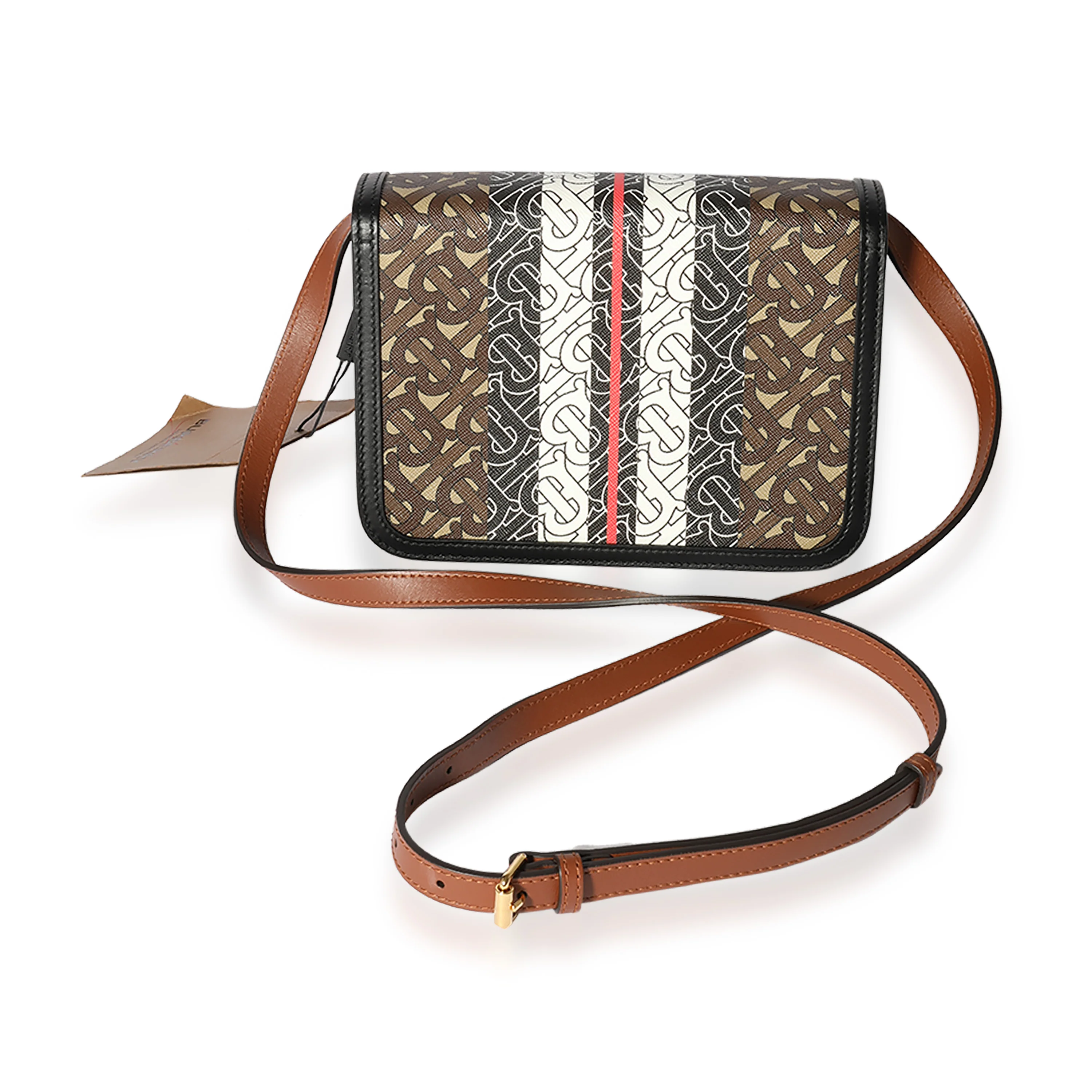 Burberry Bridle Brown Monogram E-Canvas Small TB Bag - Image 3