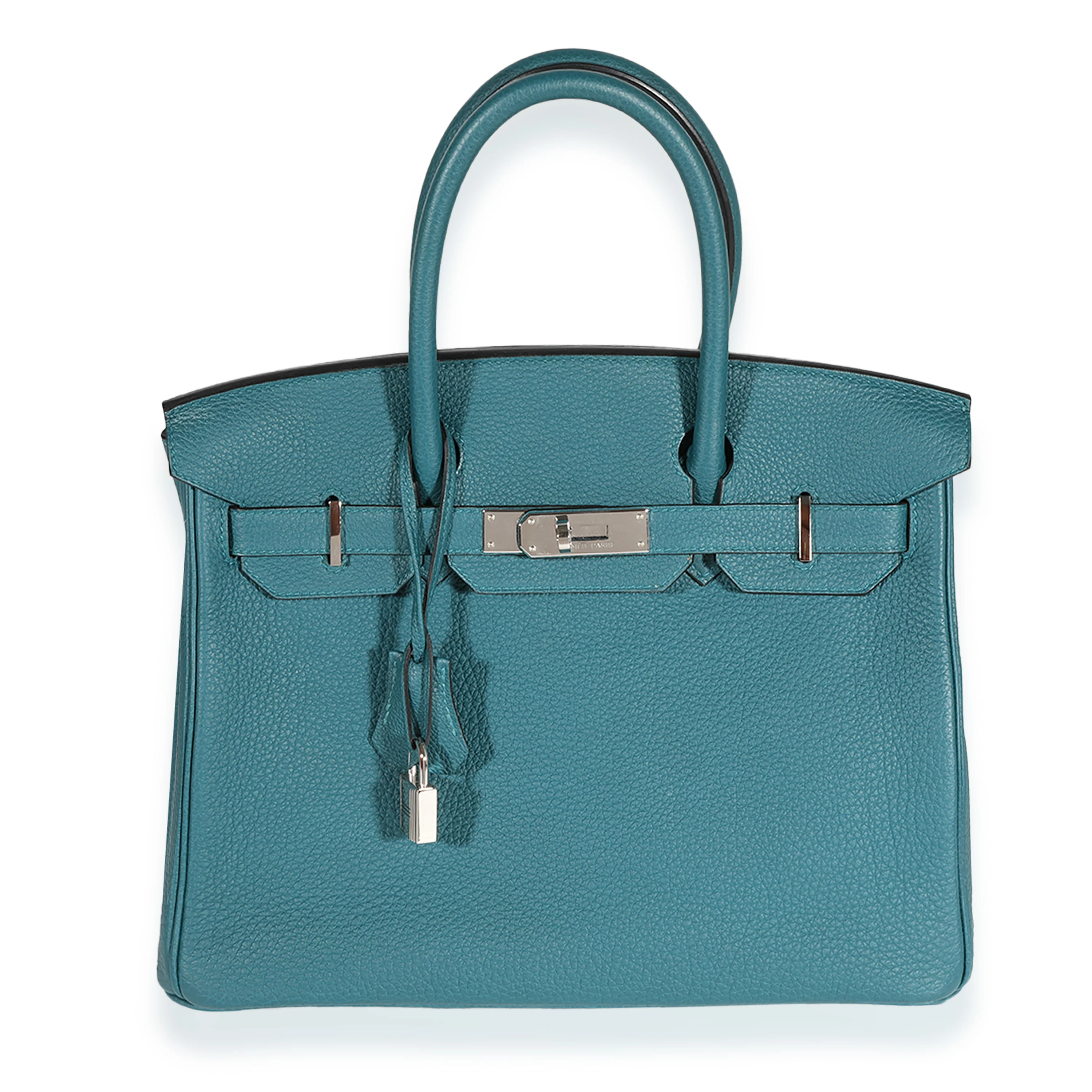 Vert Bosphore Bleu Ocean Togo Verso Birkin 30 PHW