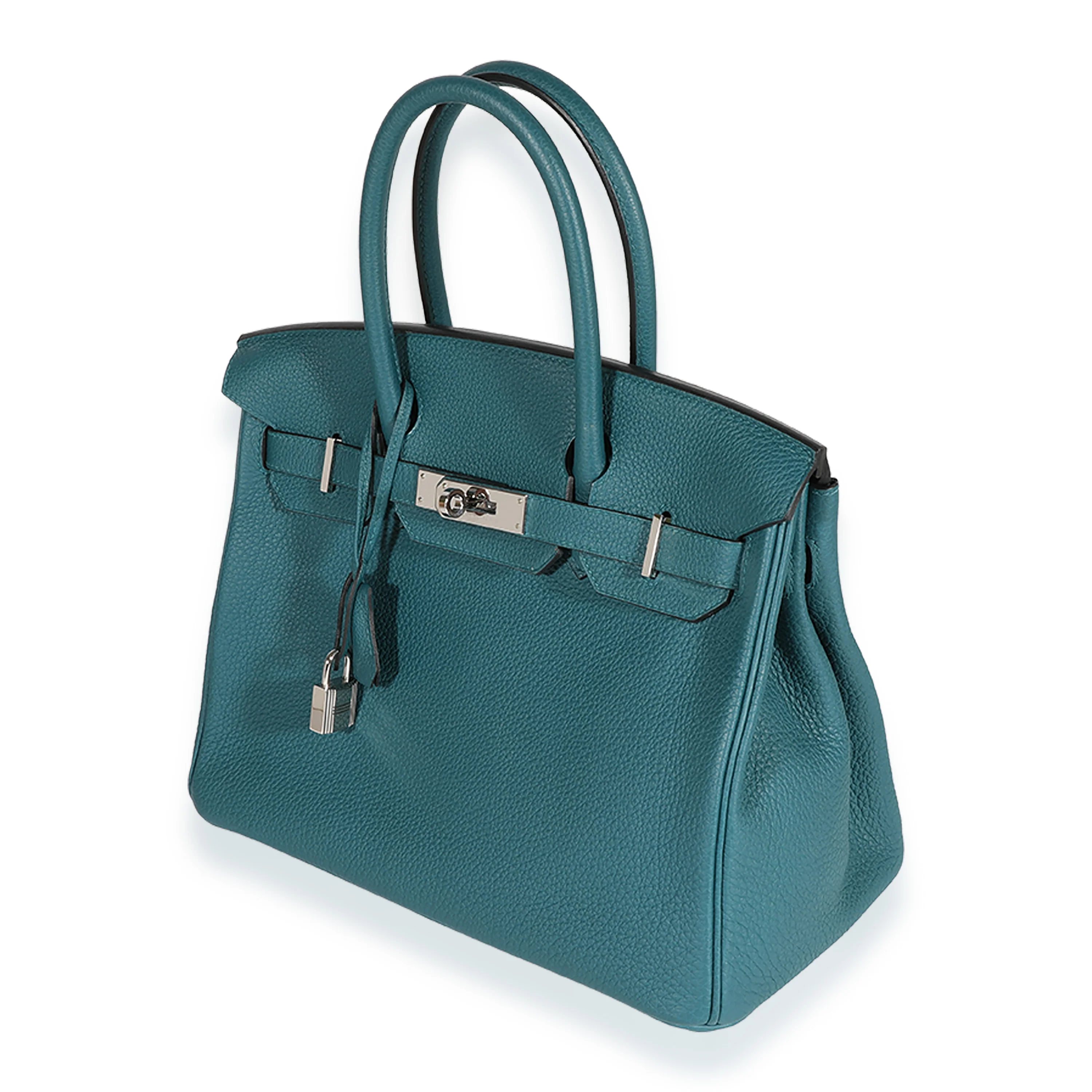 Vert Bosphore Bleu Ocean Togo Verso Birkin 30 PHW - Image 2