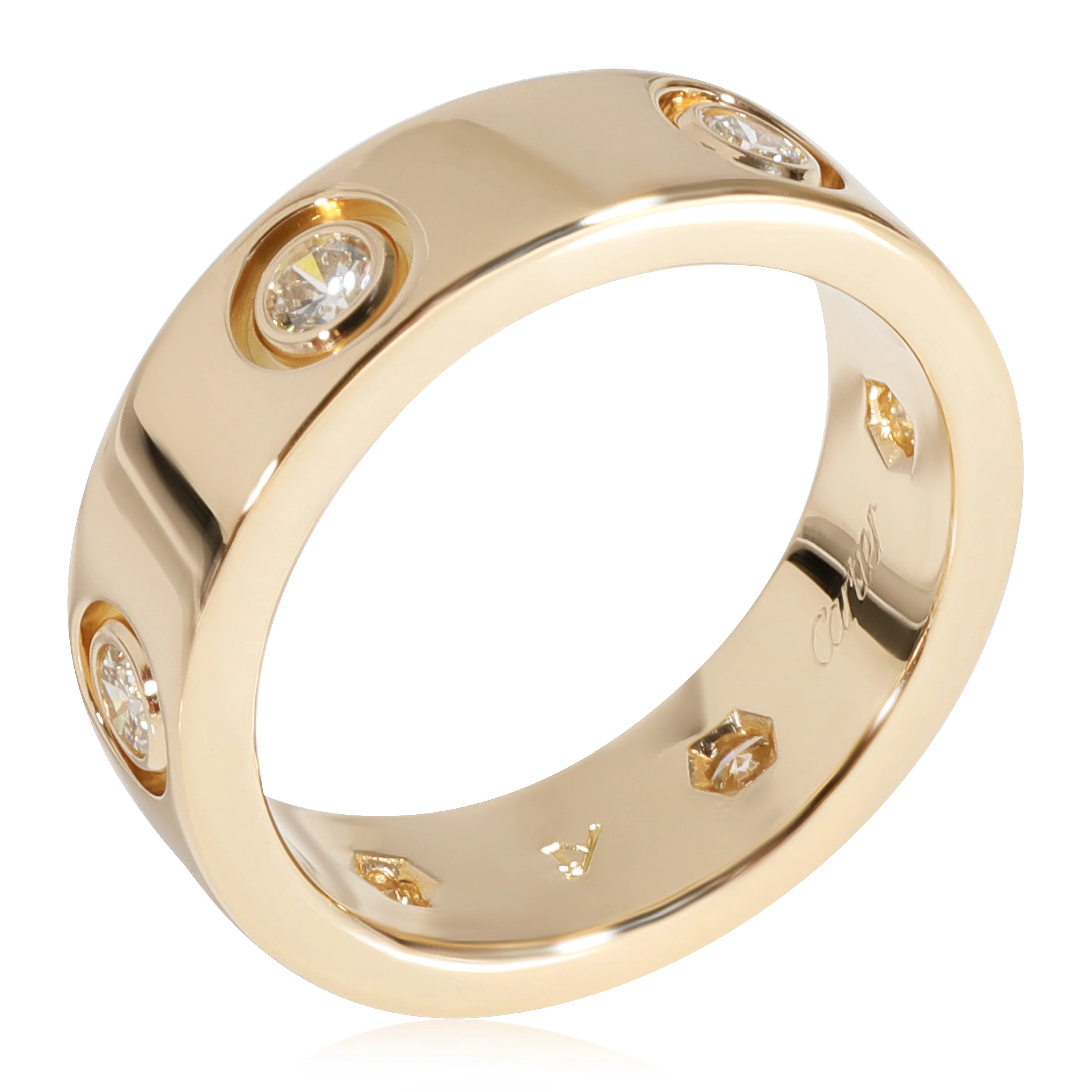Cartier Love 6 Diamond Ring in 18k Yellow Gold 0.46 CTW - Image 2