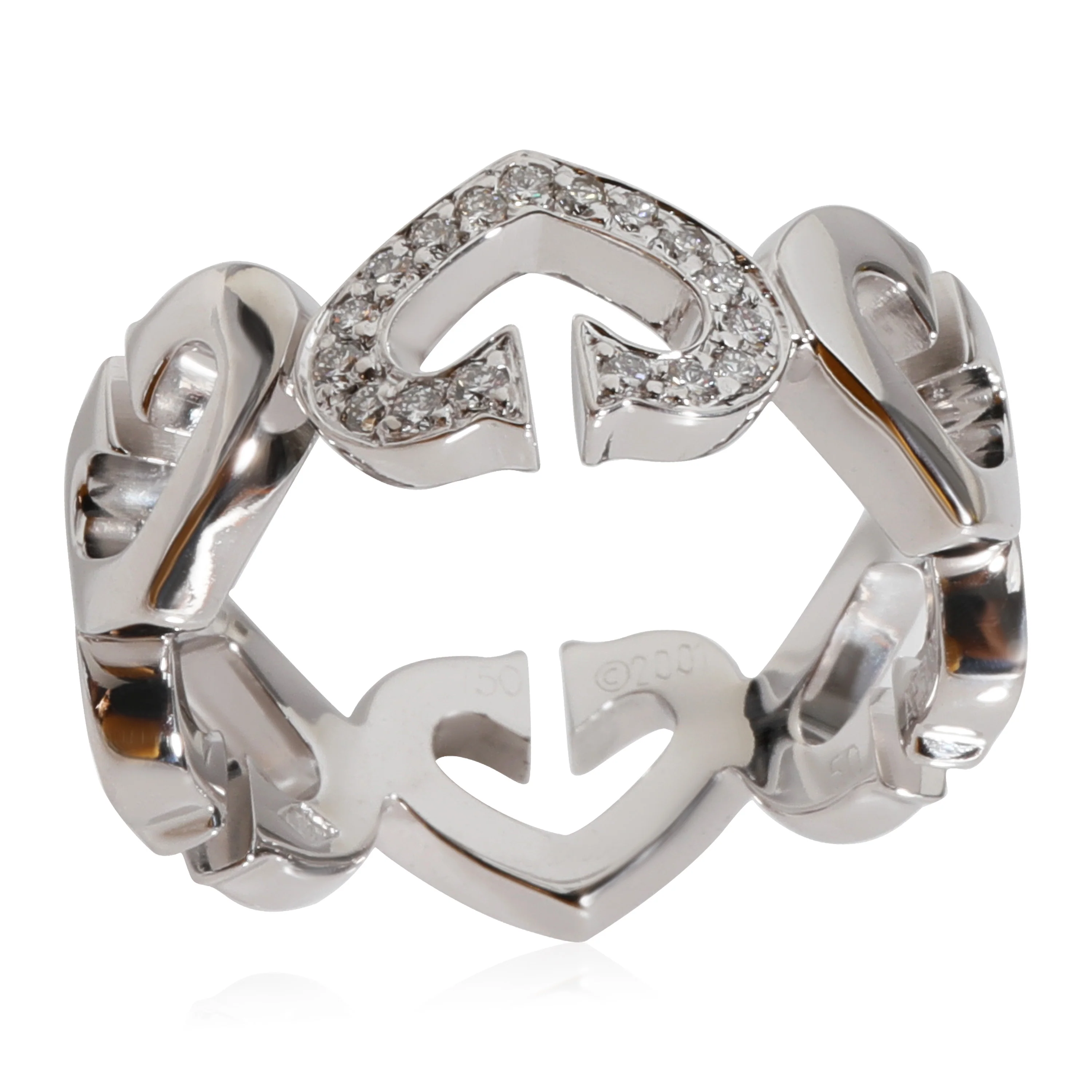 C Heart De Cartier Ring (White Gold) - Image 4