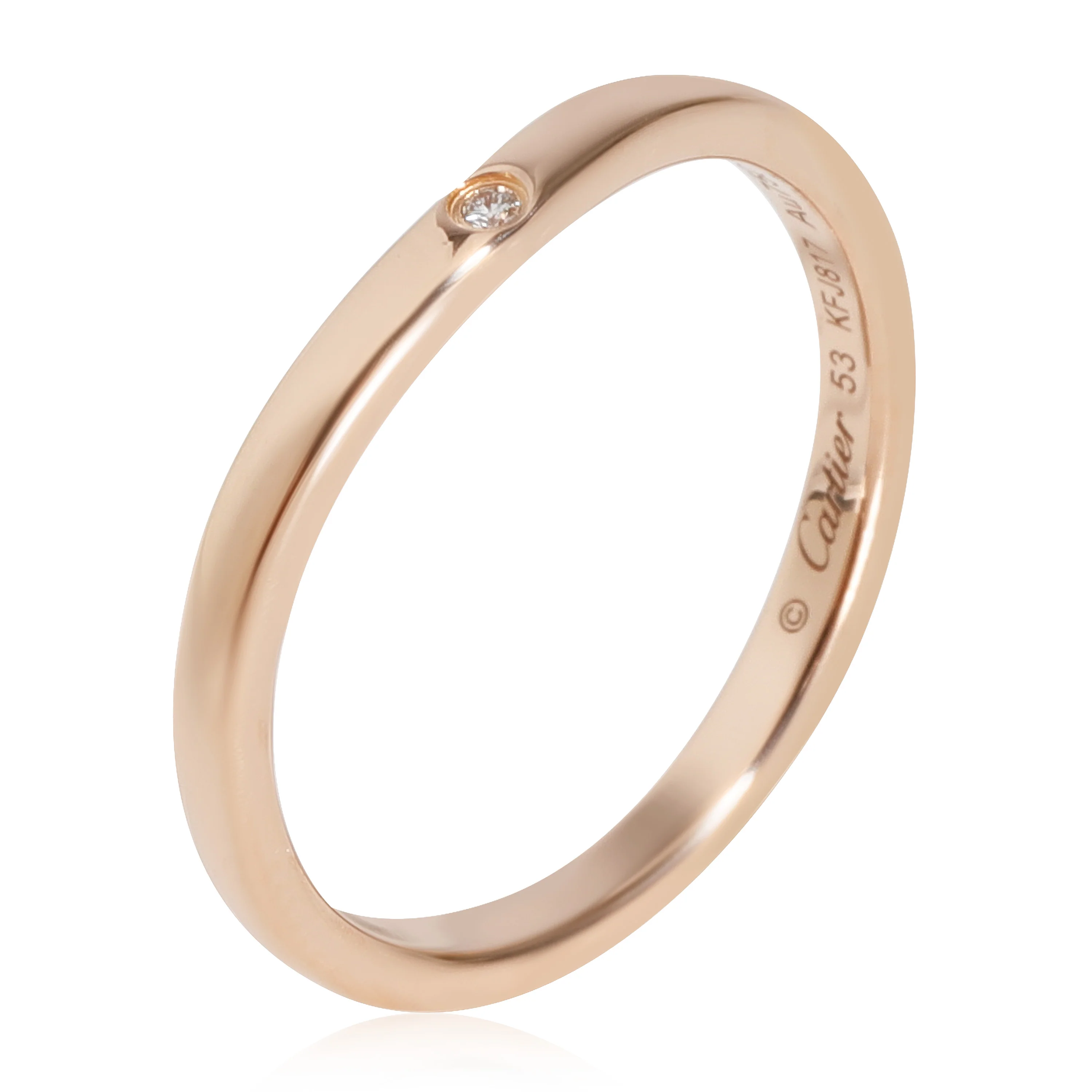 Cartier Ballerine Diamond Wedding Band in 18k Rose Gold 0.01 CTW - Image 4