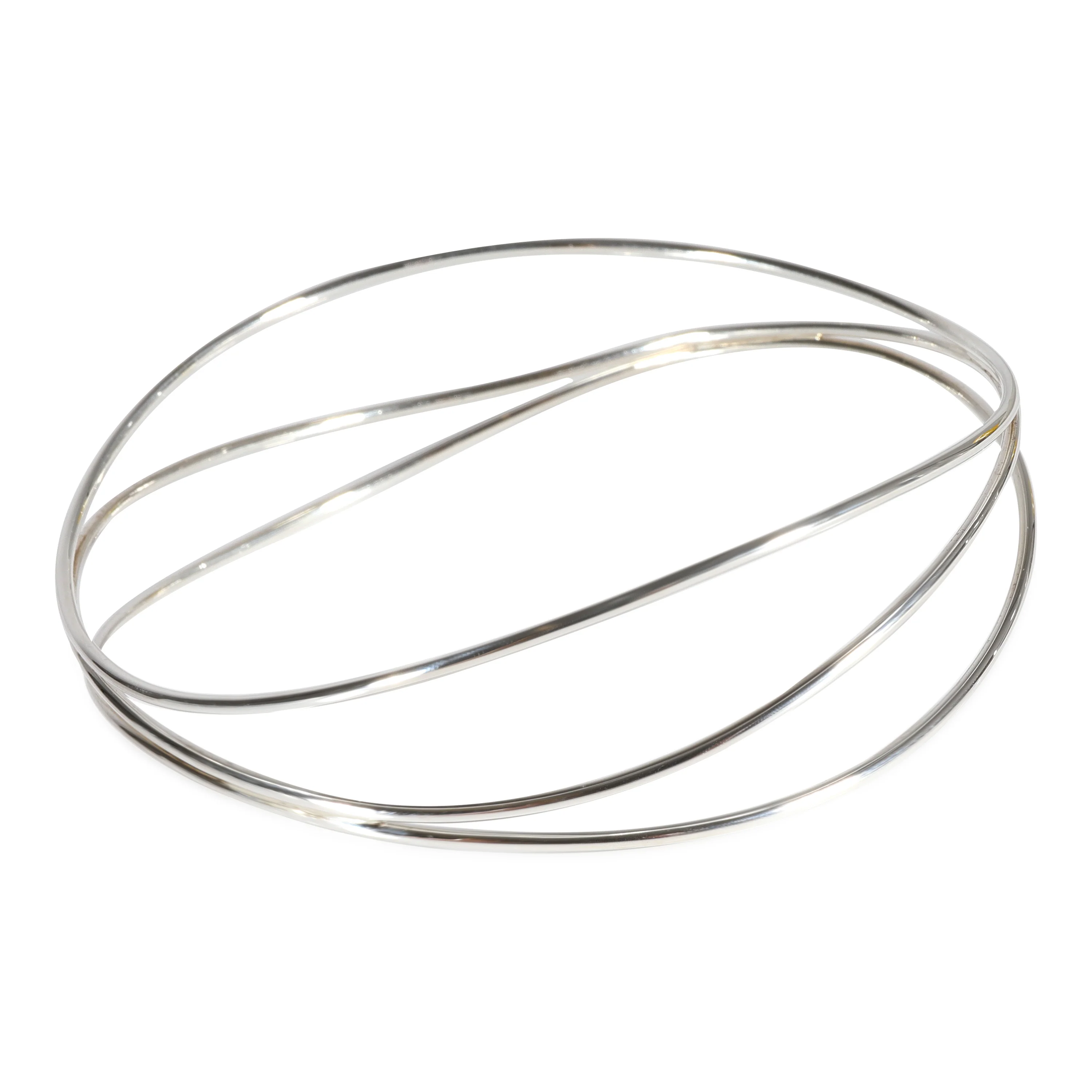Tiffany & Co. Elsa Peretti 3 Row Wave Bracelet in 925 Sterling Silver - Image 2