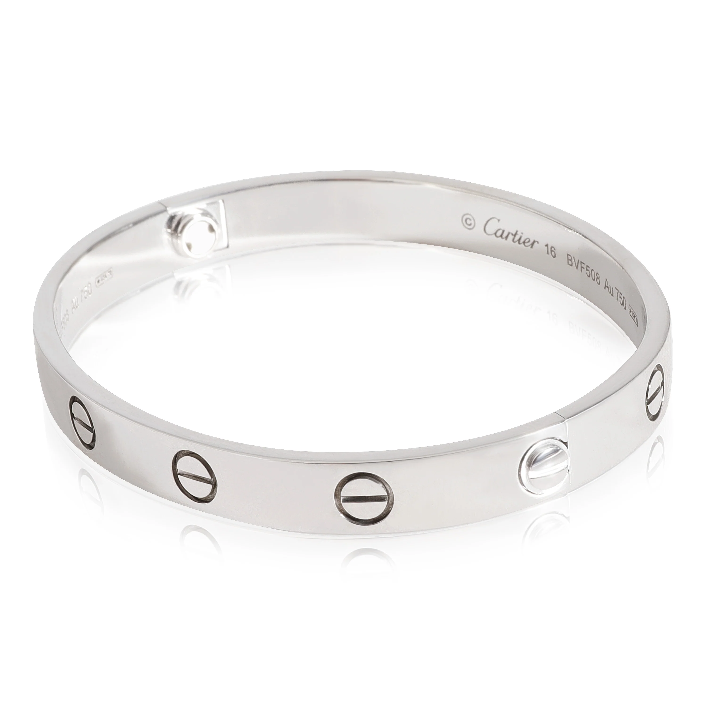 Cartier Love Bracelet (White Gold) - Image 2