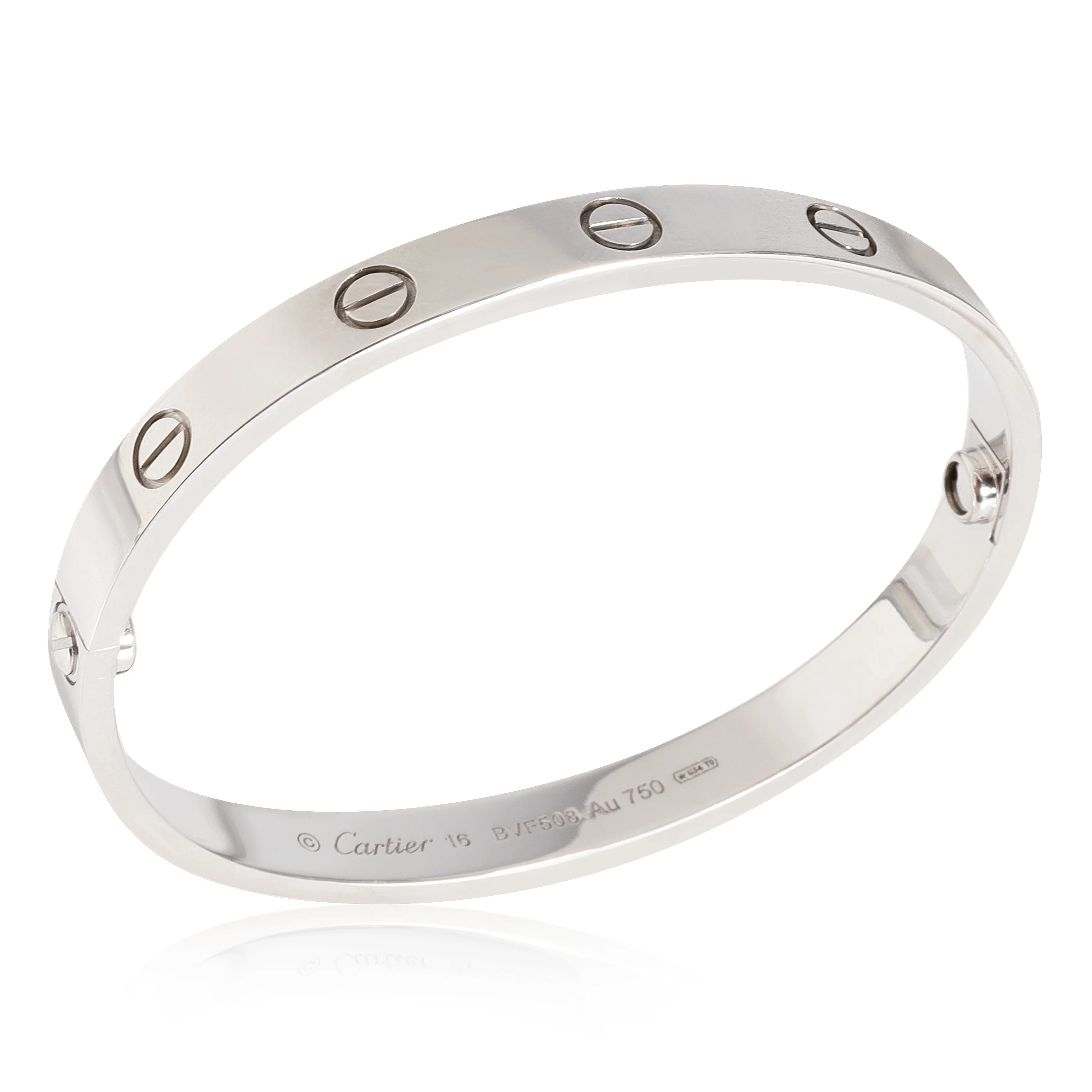 Cartier Love Bracelet (White Gold) - Image 6