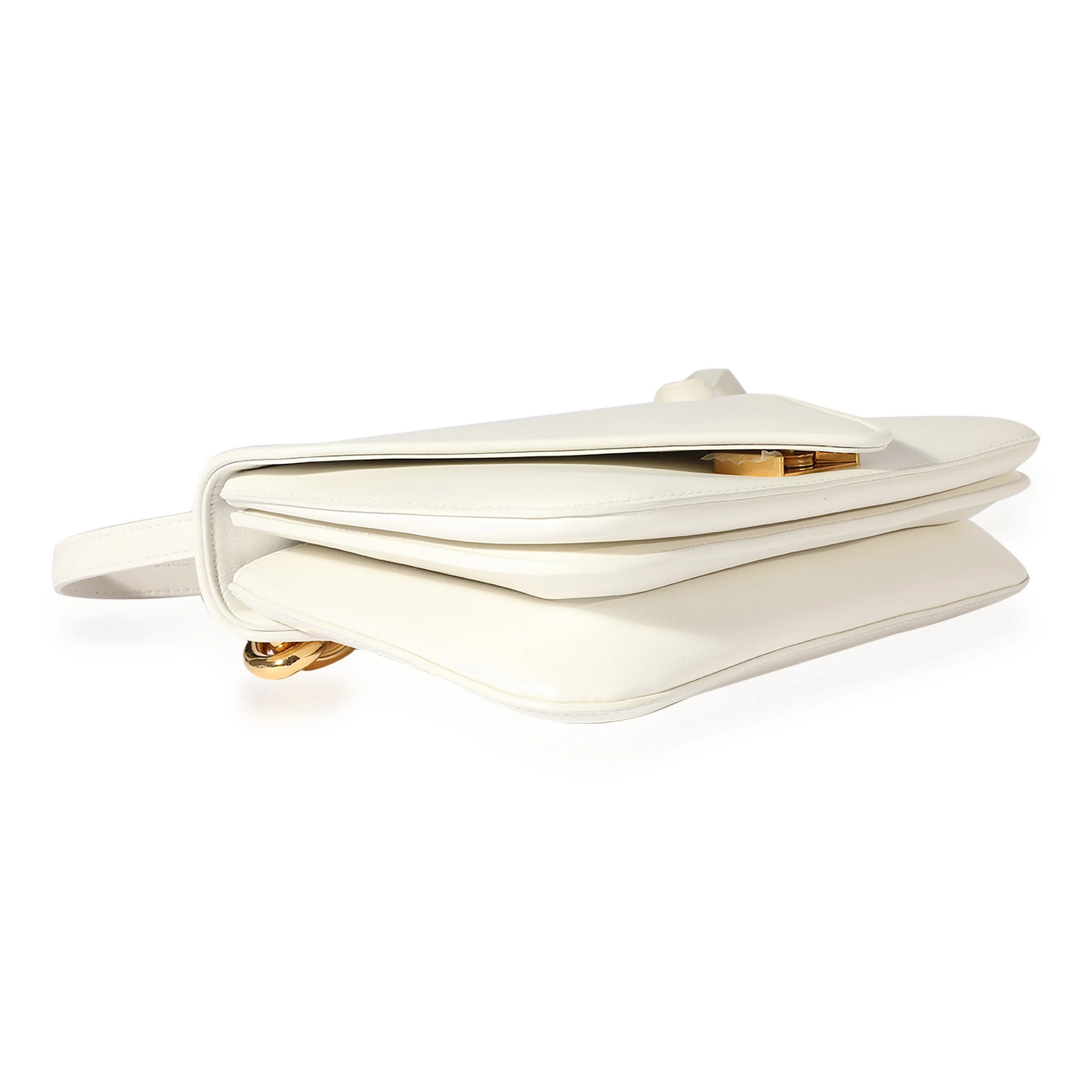 Bottega Veneta White Smooth Leather Mount Bag - Image 6