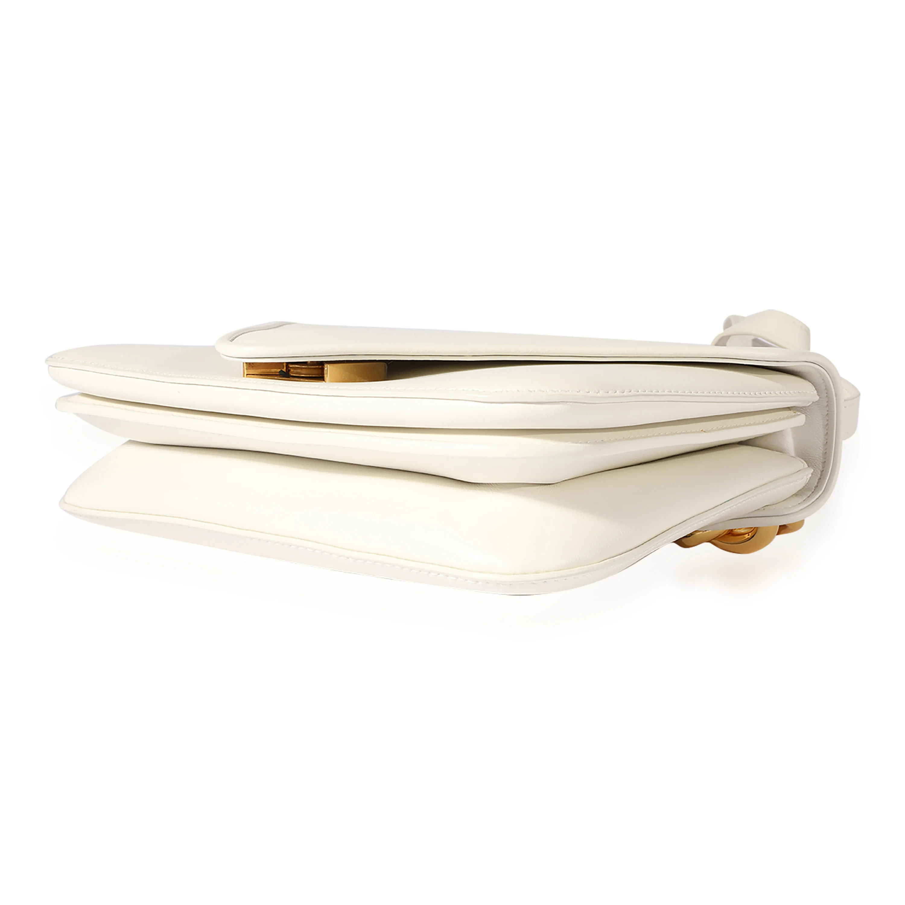 Bottega Veneta White Smooth Leather Mount Bag - Image 7