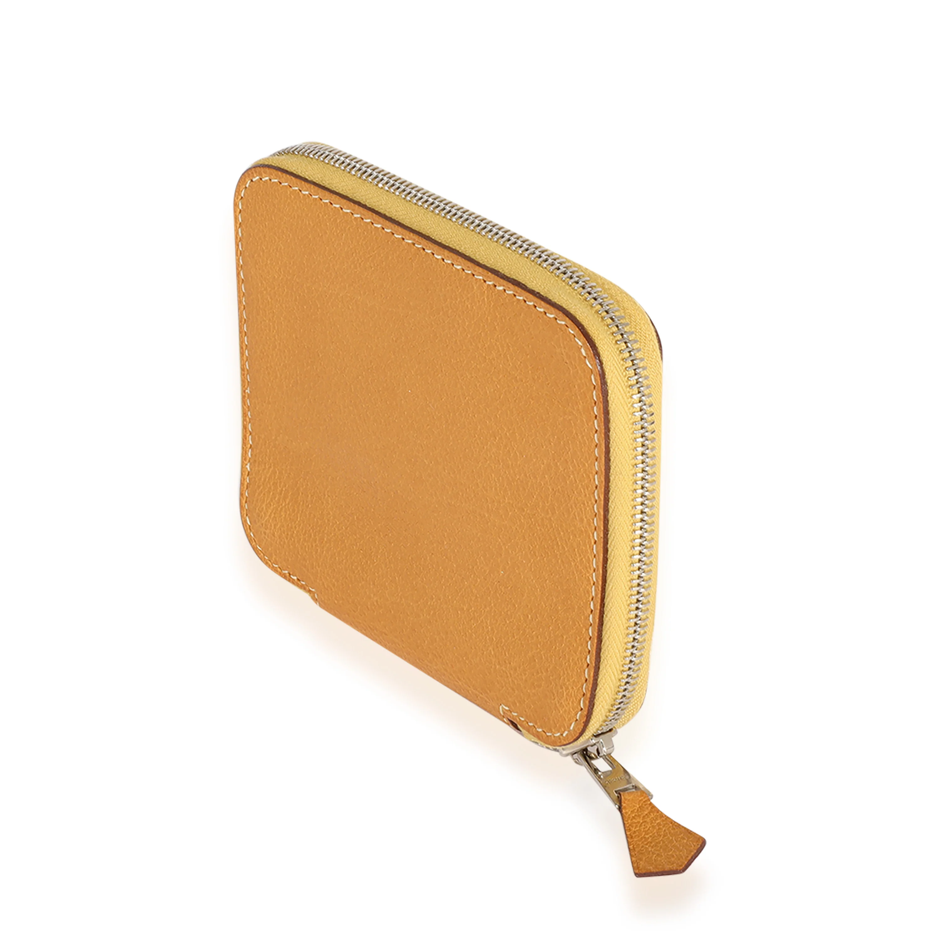Natural Vache Liegee Azap Compact Wallet PHW - Image 2