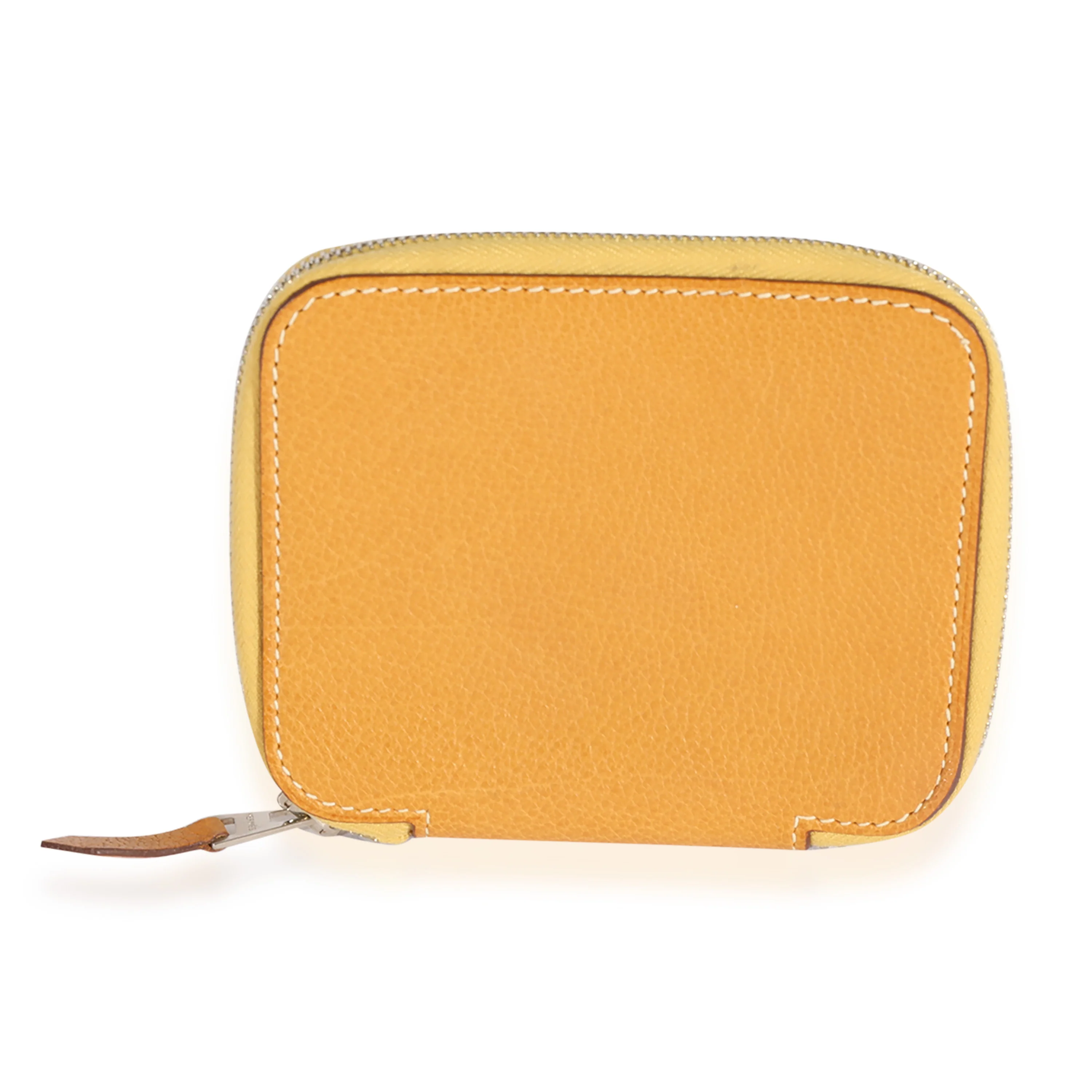 Natural Vache Liegee Azap Compact Wallet PHW - Image 3