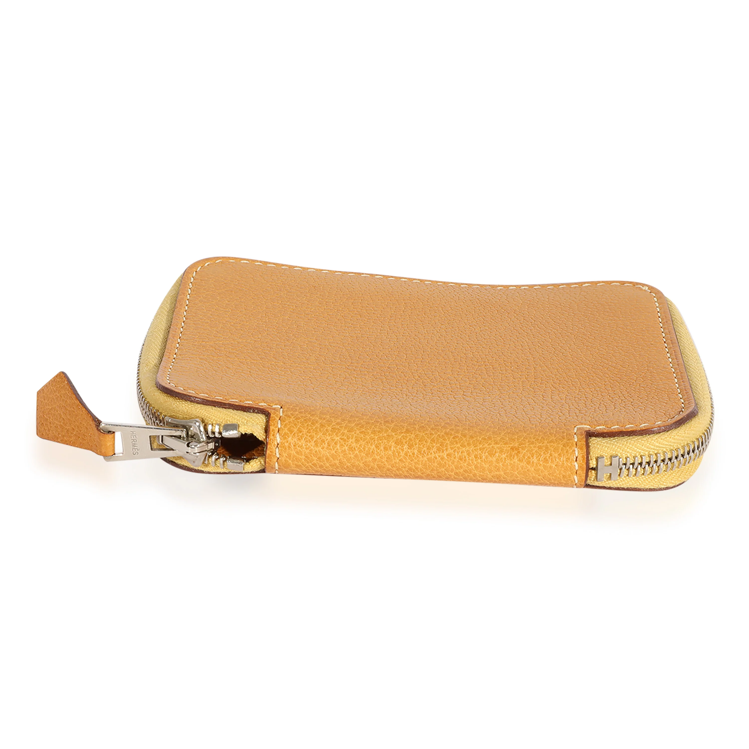 Natural Vache Liegee Azap Compact Wallet PHW - Image 5