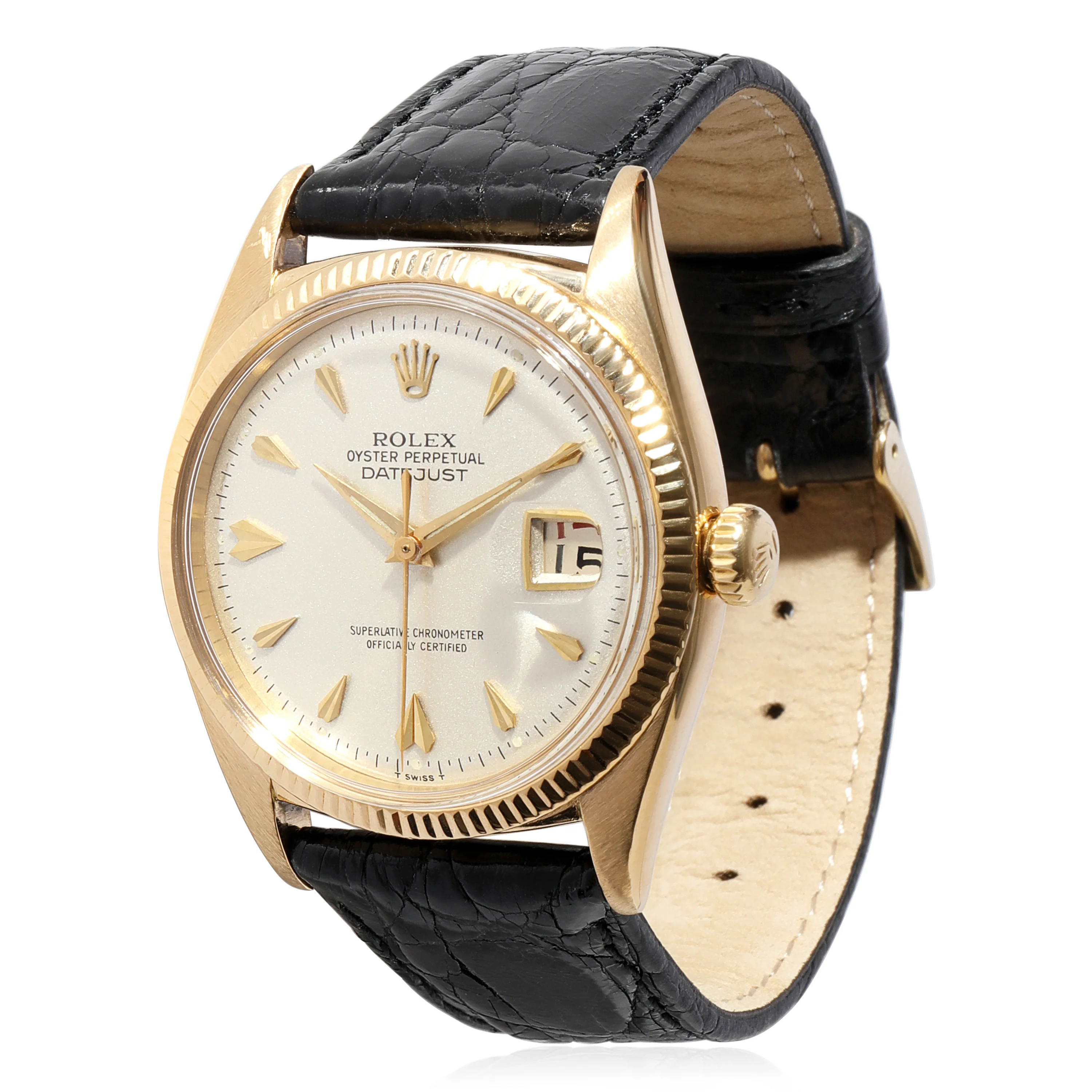 Rolex Datejust 6605 Mens Watch in Yellow Gold
