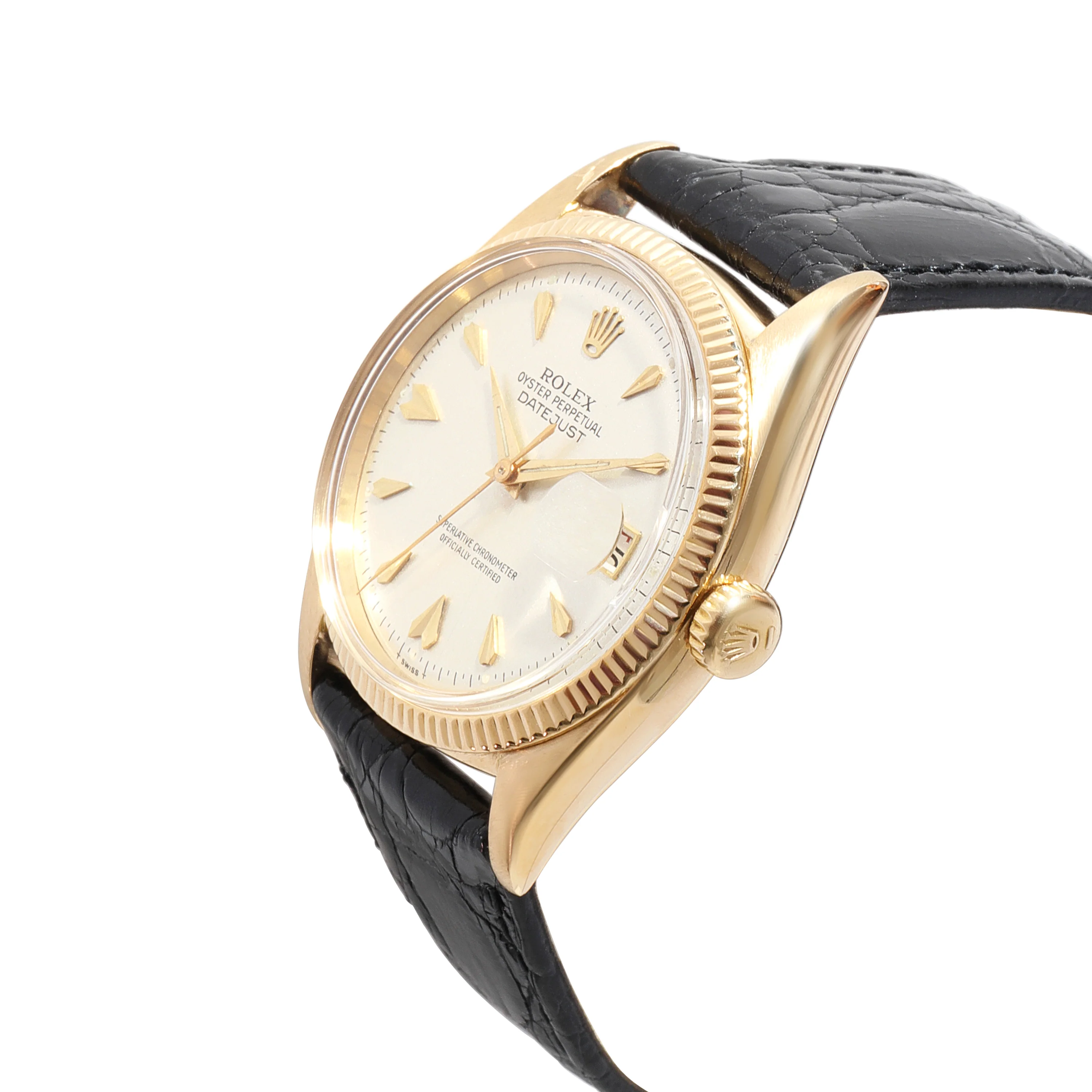 Rolex Datejust 6605 Mens Watch in Yellow Gold - Image 3