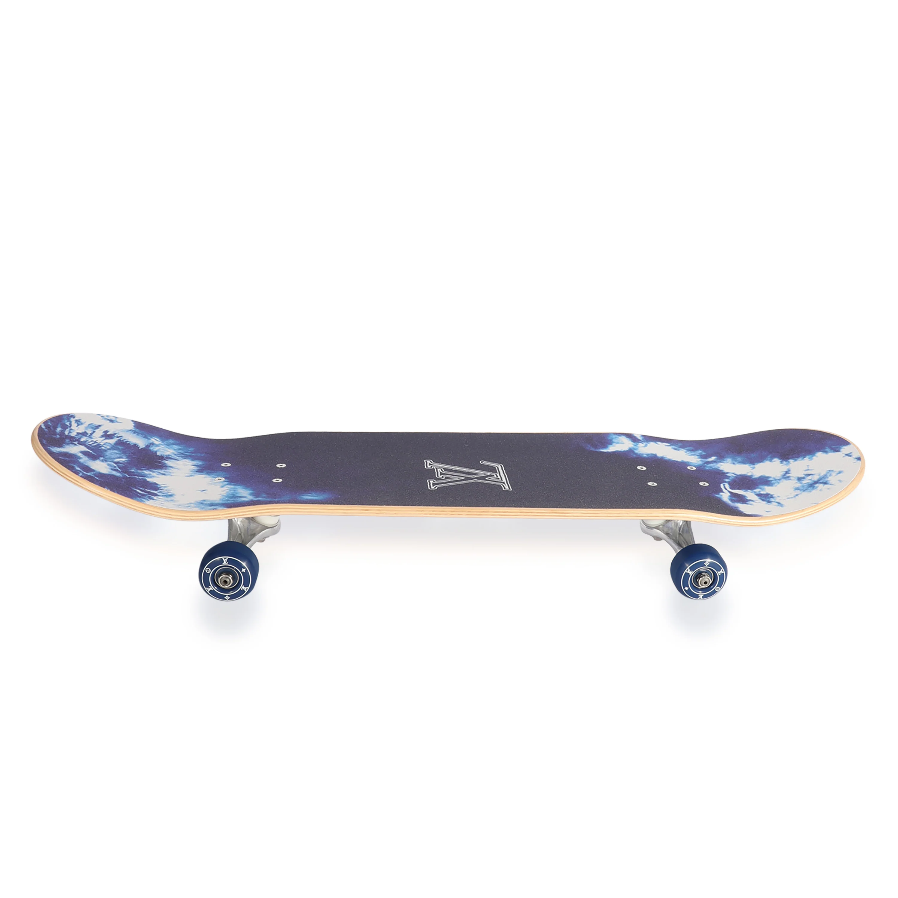 Blue Monogram Bandana Tie Dye Skateboard - Image 4
