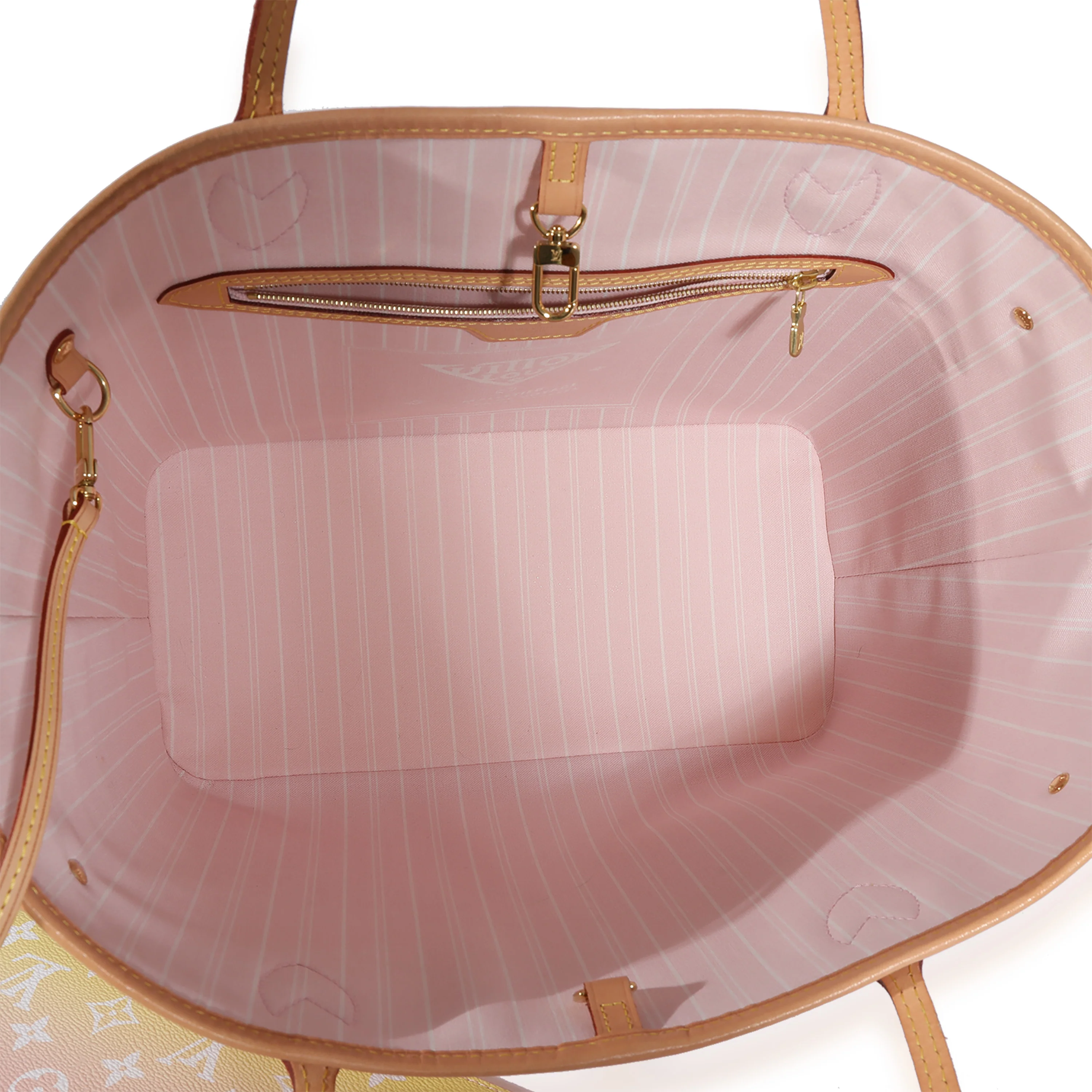 Louis Vuitton Pink & Yellow Monogram Giant By The Pool Neverfull MM - Image 8