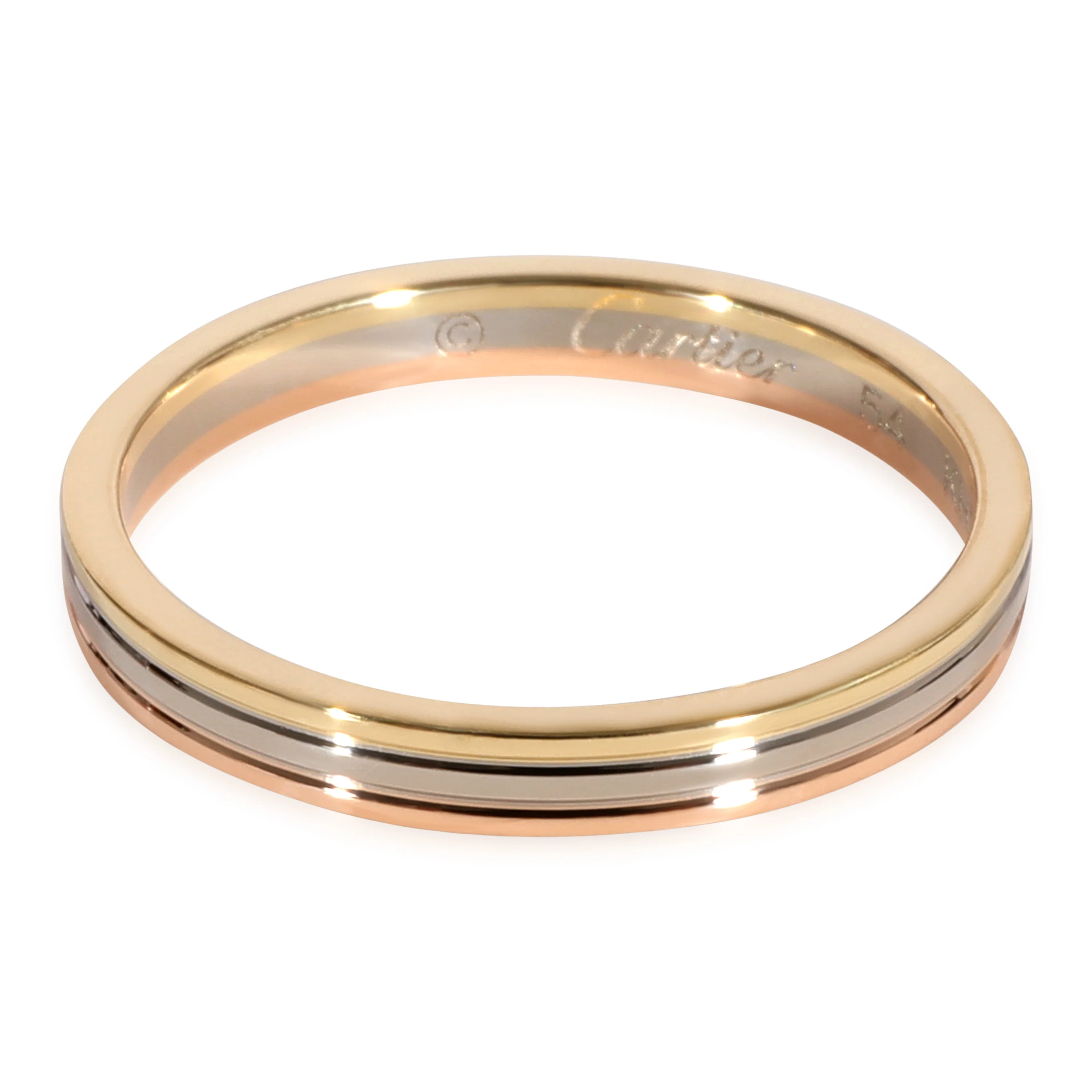 Cartier VendĂ´me Louis Cartier Wedding Band in 18K 3 Tone Gold