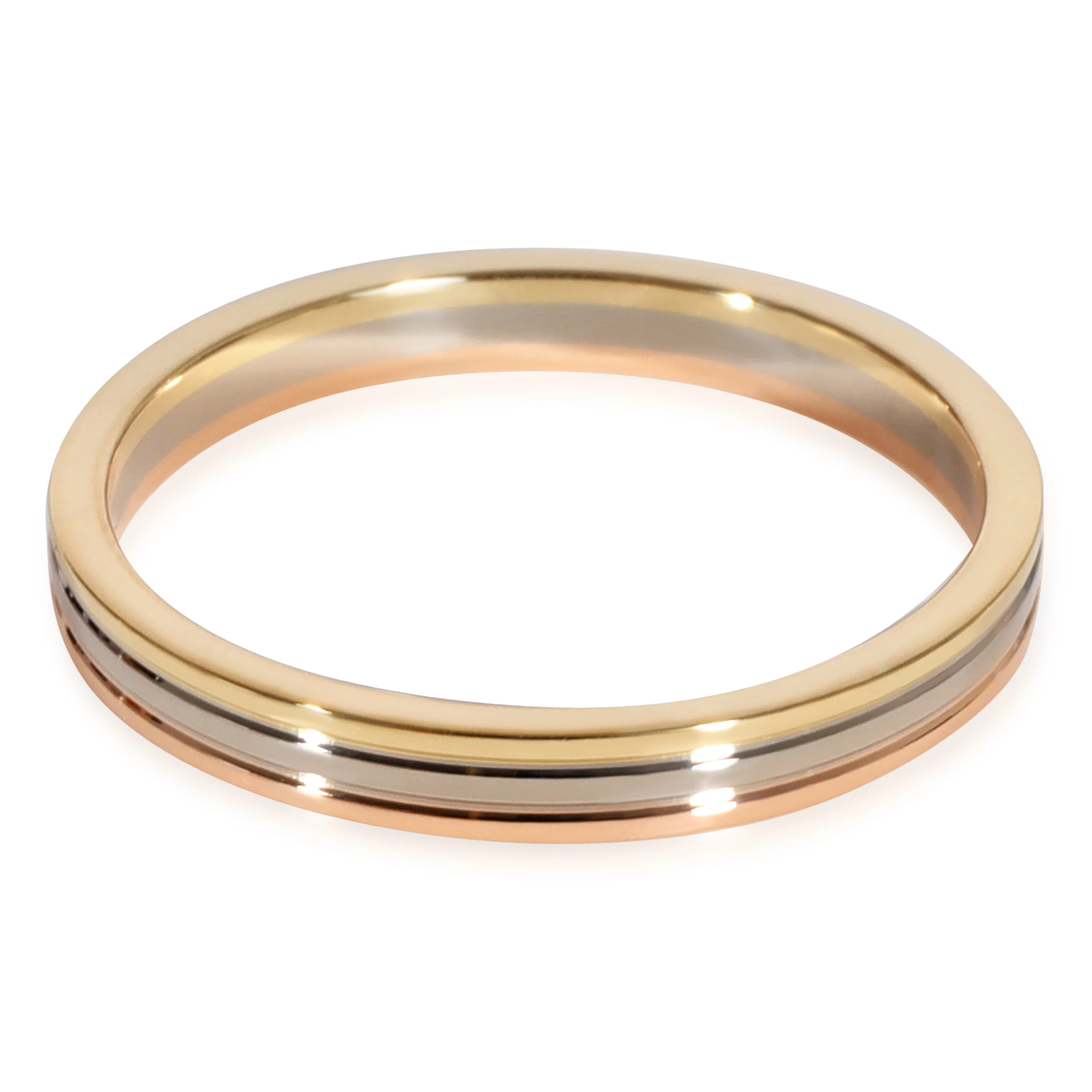 Cartier VendĂ´me Louis Cartier Wedding Band in 18K 3 Tone Gold - Image 2