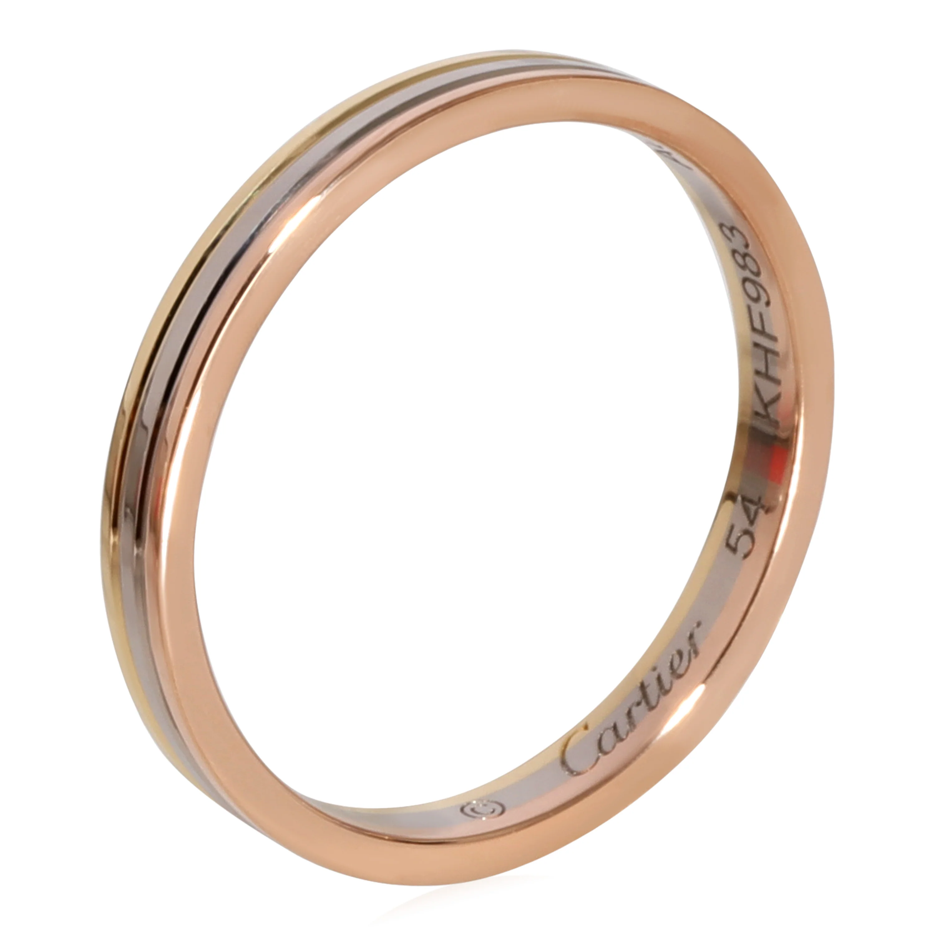 Cartier VendĂ´me Louis Cartier Wedding Band in 18K 3 Tone Gold - Image 3