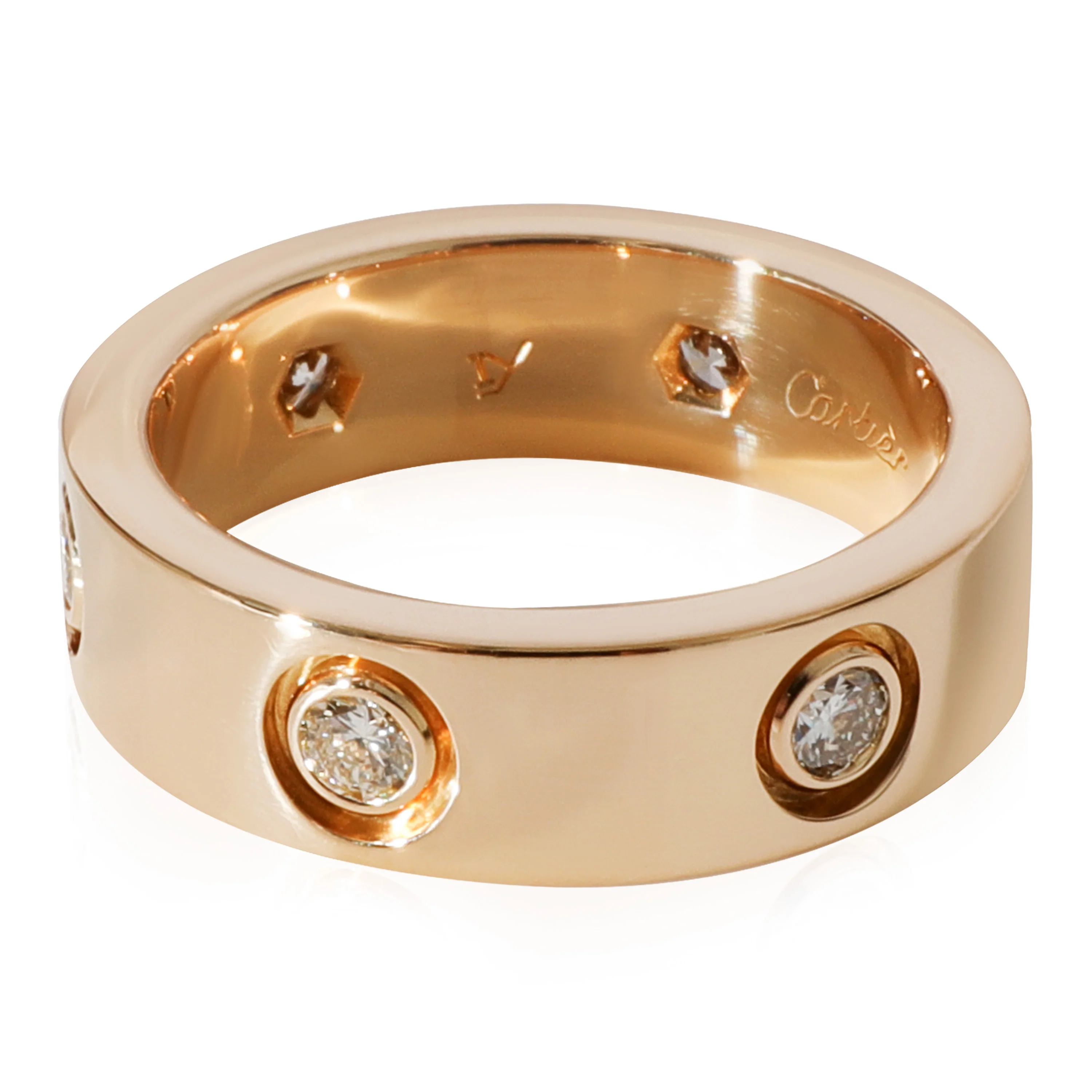 Cartier Love Diamond Ring in 18k Yellow Gold 0.46 CTW - Image 2