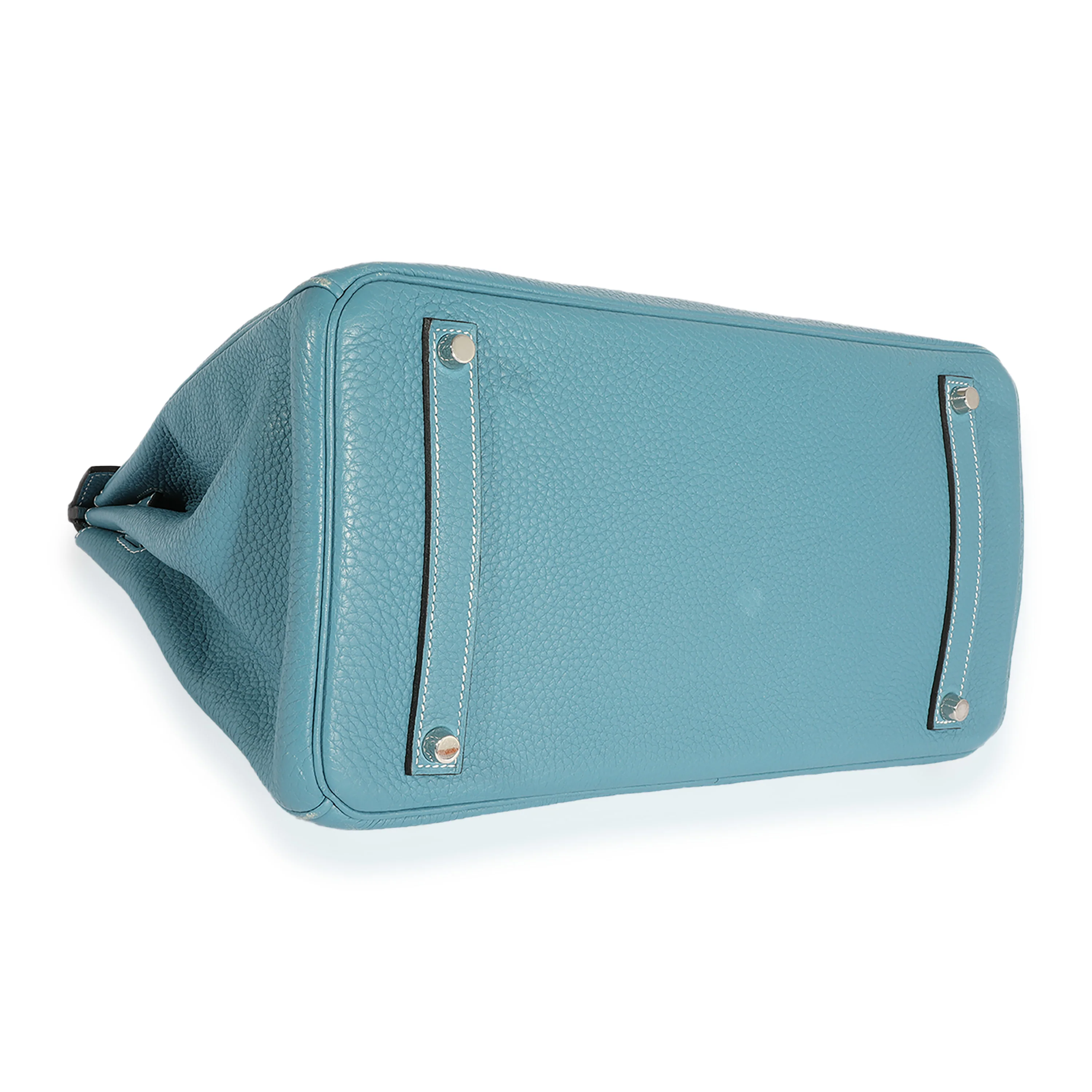 Hermès Bleu Jean Clémence Birkin 35 PHW - Image 6