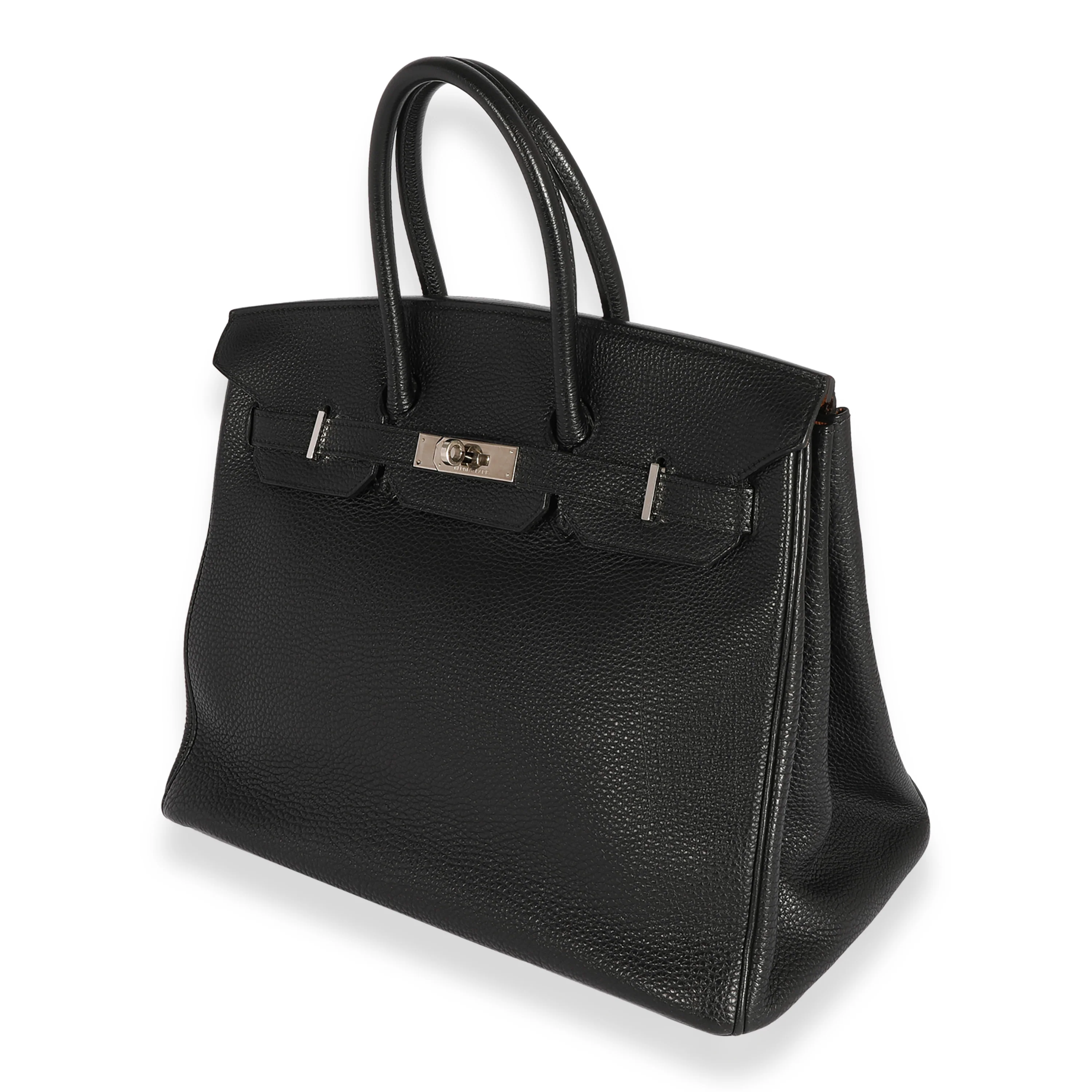 Black Togo Birkin 35 PHW - Image 2