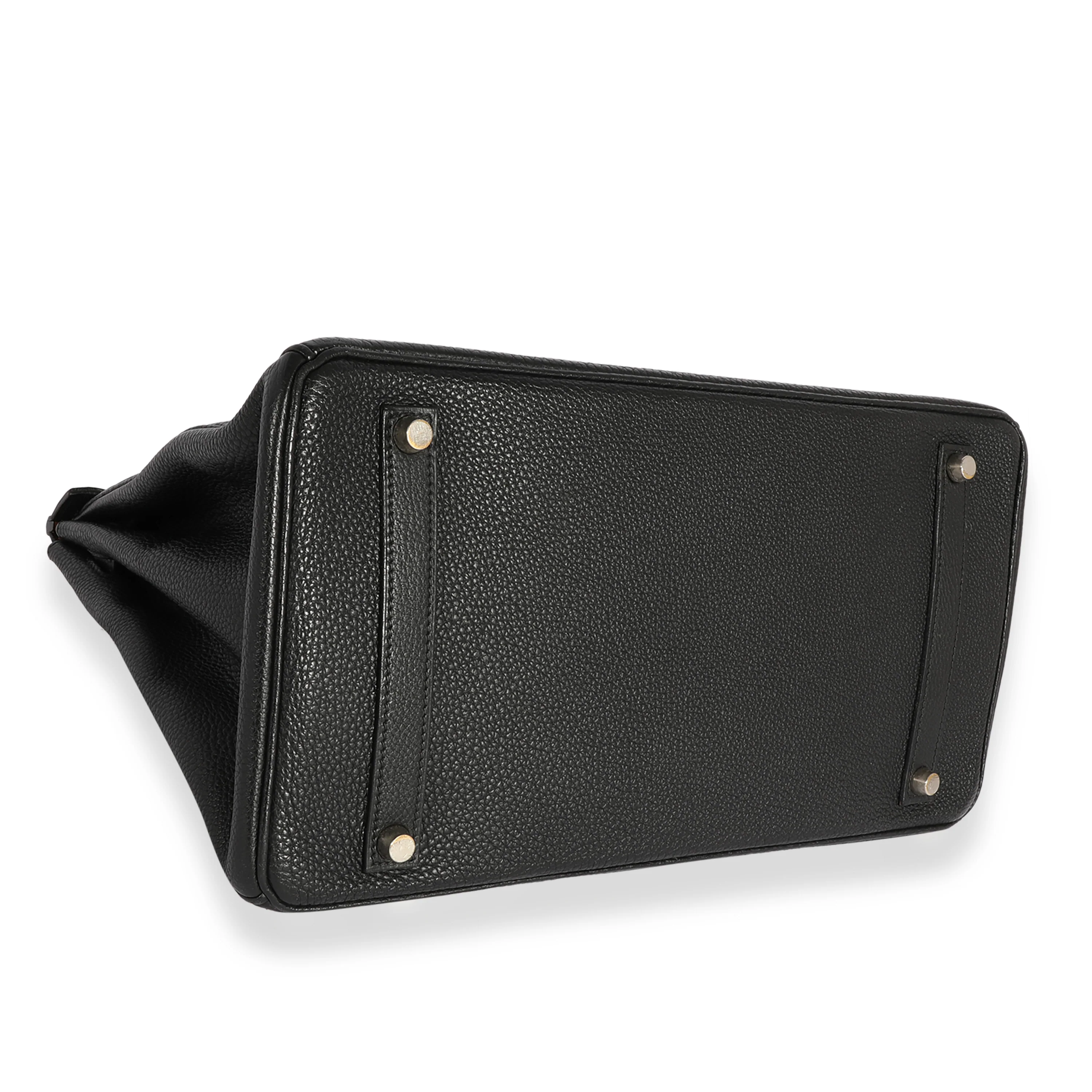 Black Togo Birkin 35 PHW - Image 7
