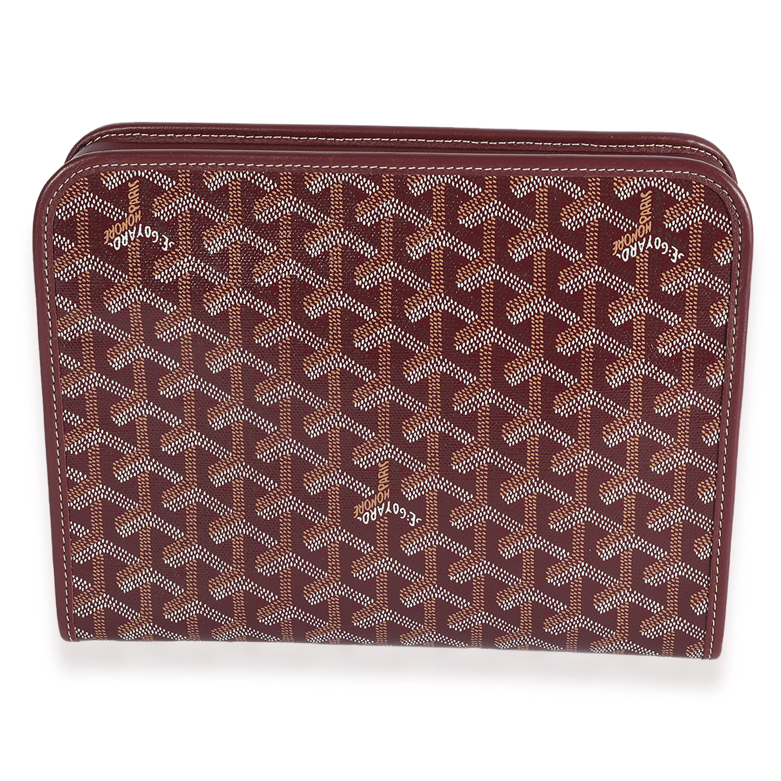 Goyard Purple Goyardine Canvas Jouvence Toiletry Bag - Image 3