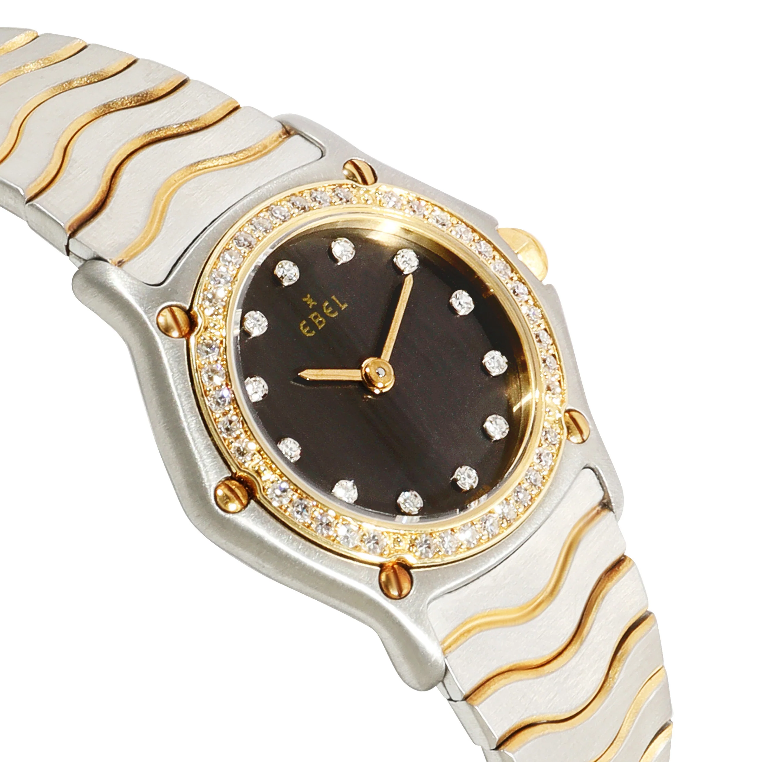 Ebel Wave 1057902 Womens Watch in 18kt Stainless Steel/Yellow Gold - Image 2