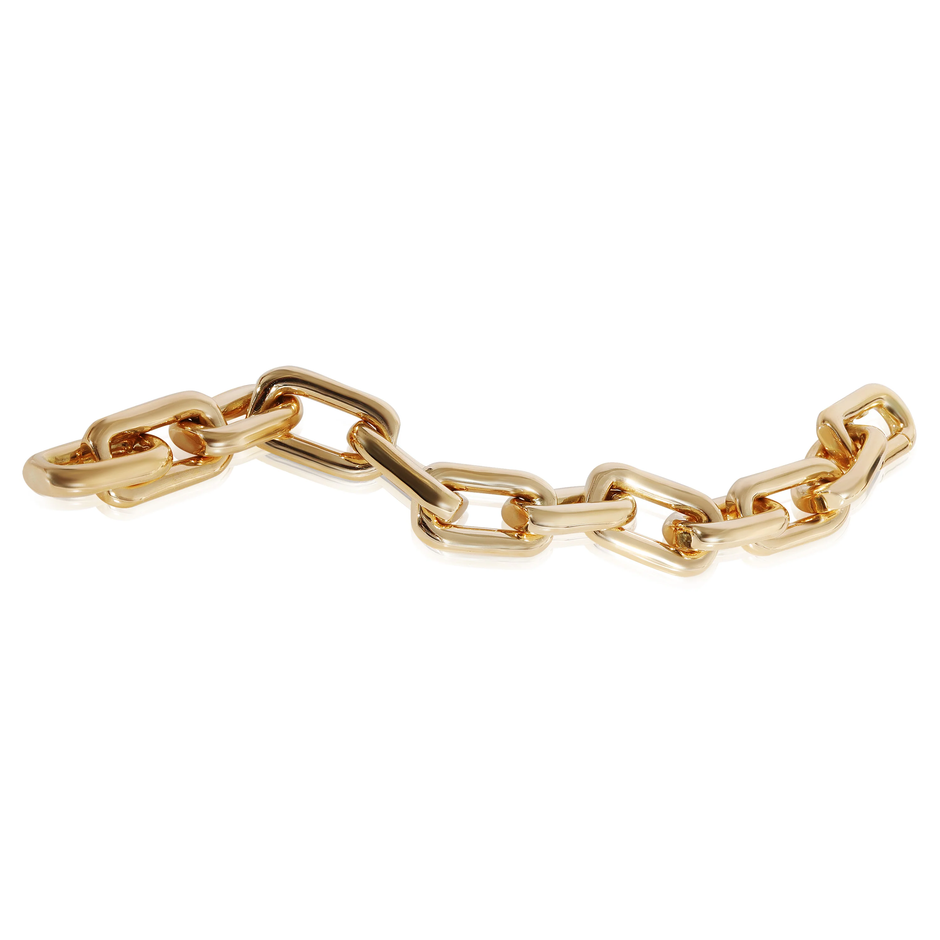 Rectangular Open Link Bracelet in 18k Yellow Gold - Image 3