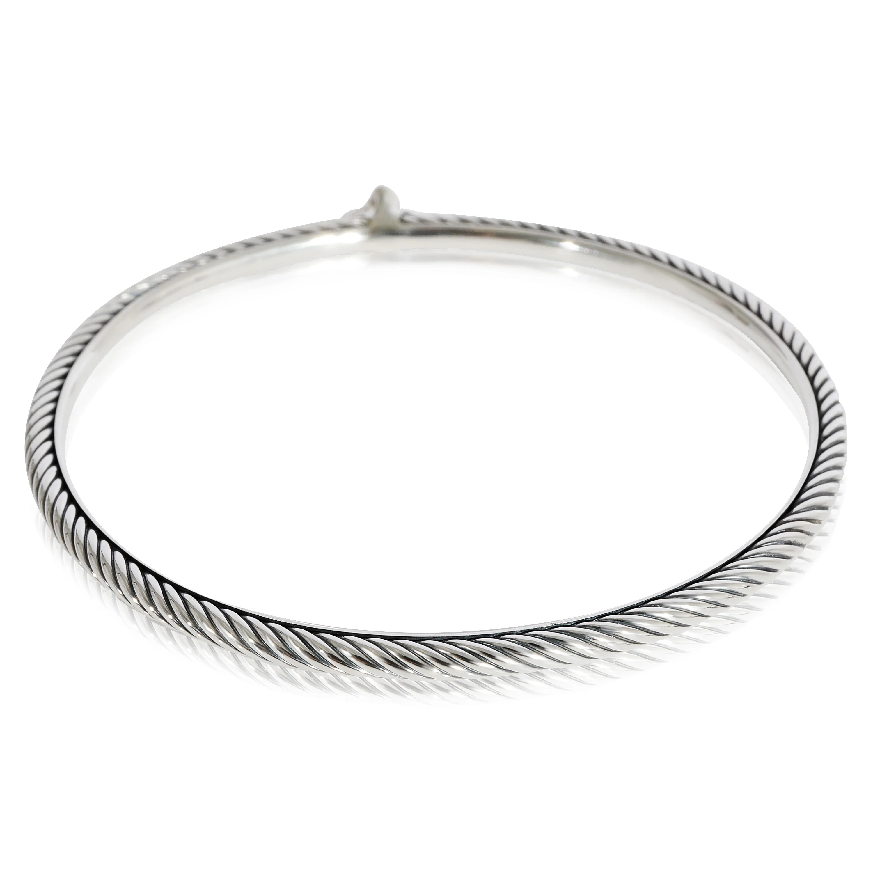 David Yurman Confetti Diamond Bangle in  Sterling Silver 0.05 CTW - Image 3