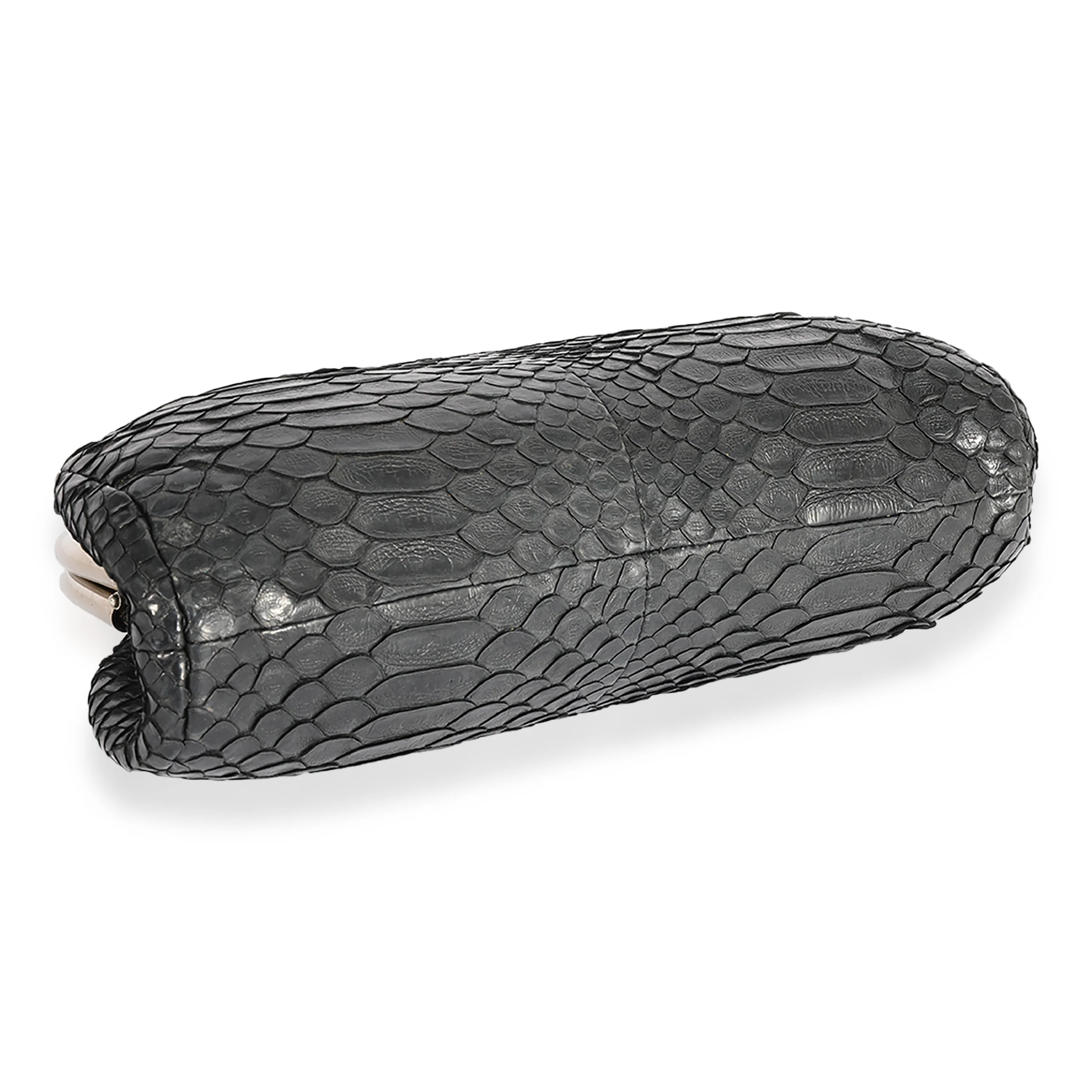Chanel Black Python Timeless Clutch - Image 5