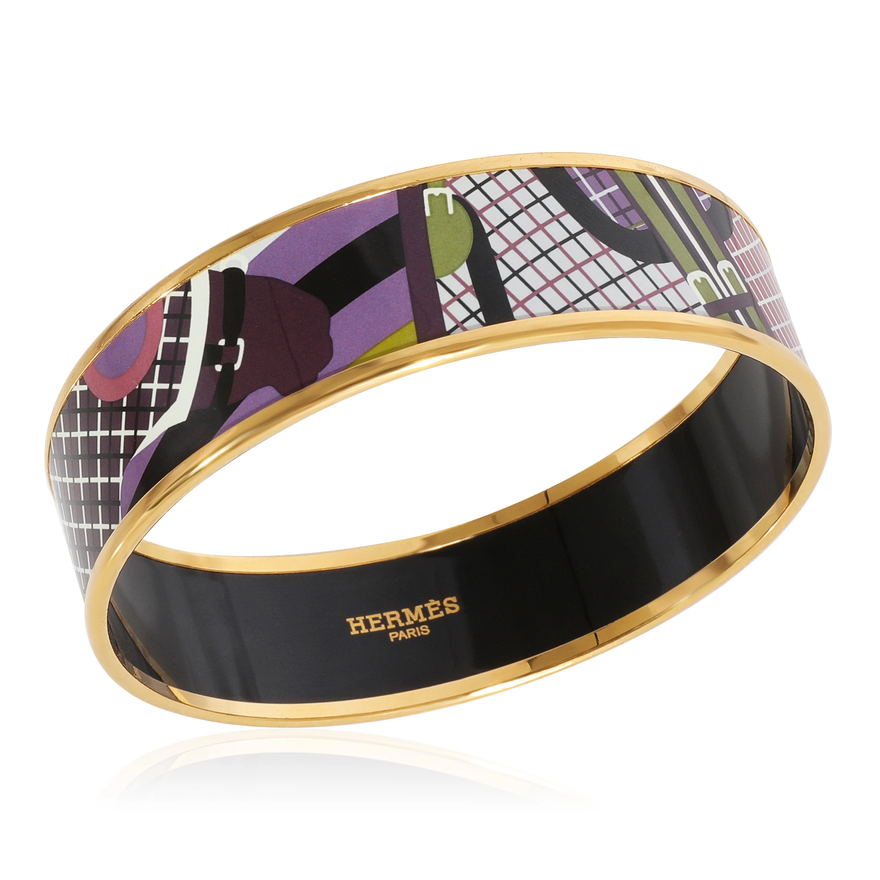 Purple Pour Sortier Enamel Wide Bracelet 67 - Image 5