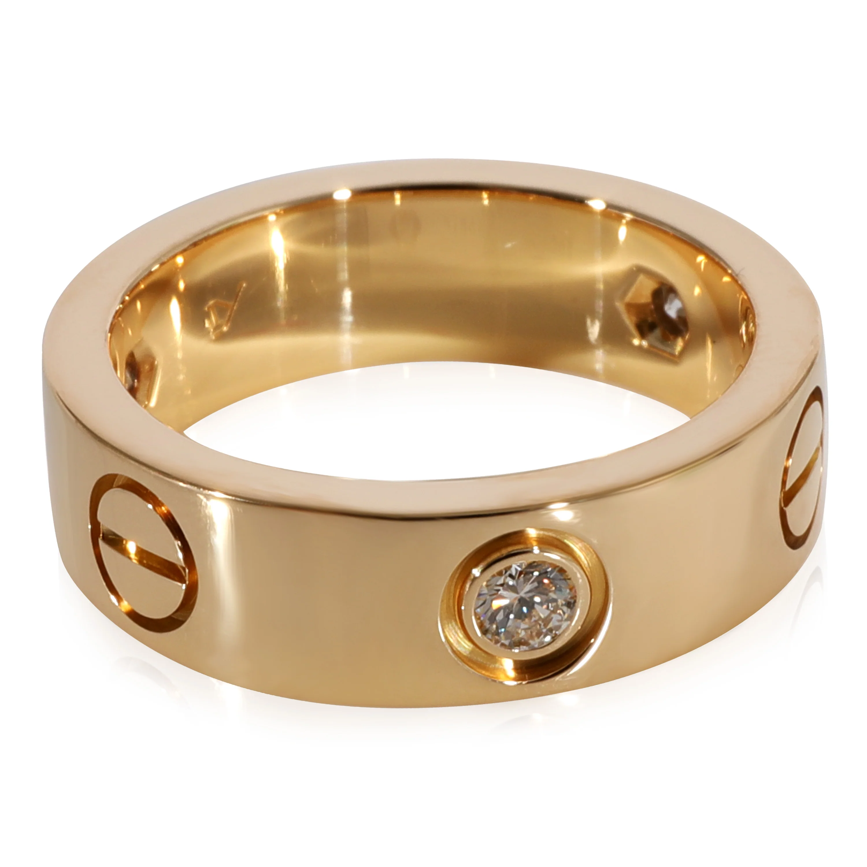 Cartier Love Diamond Ring in 18k Yellow Gold 0.22 CTW - Image 2