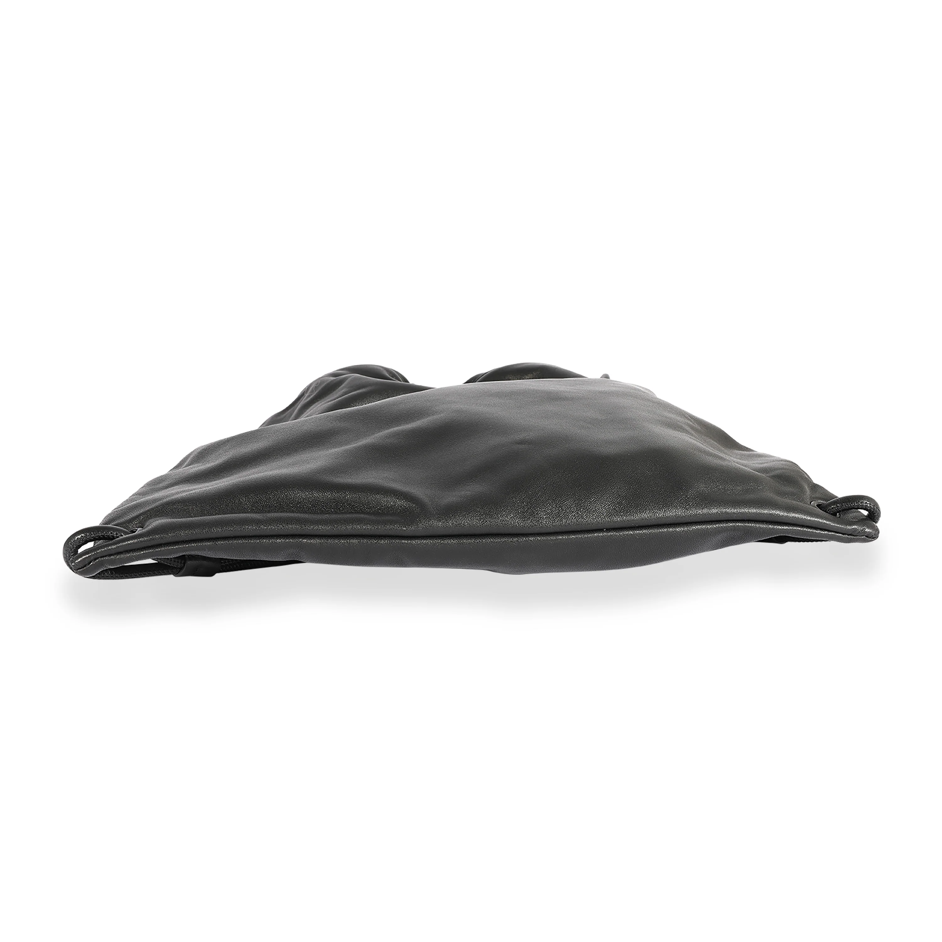 Saint Laurent Black Lambskin Teddy Drawstring Backpack - Image 5