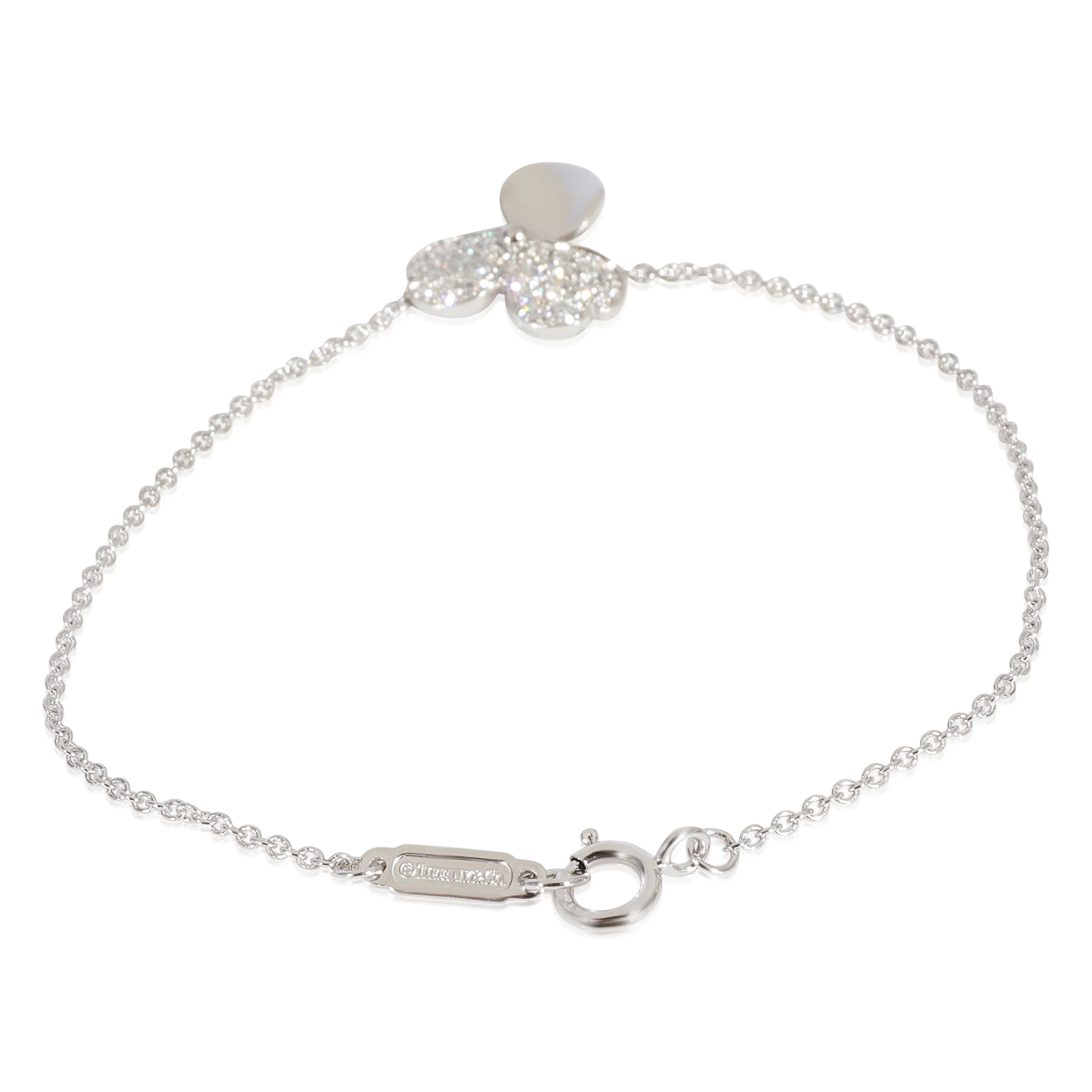 Paper Flowers Diamond Bracelet in 950 Platinum 0.17 CTW - Image 2