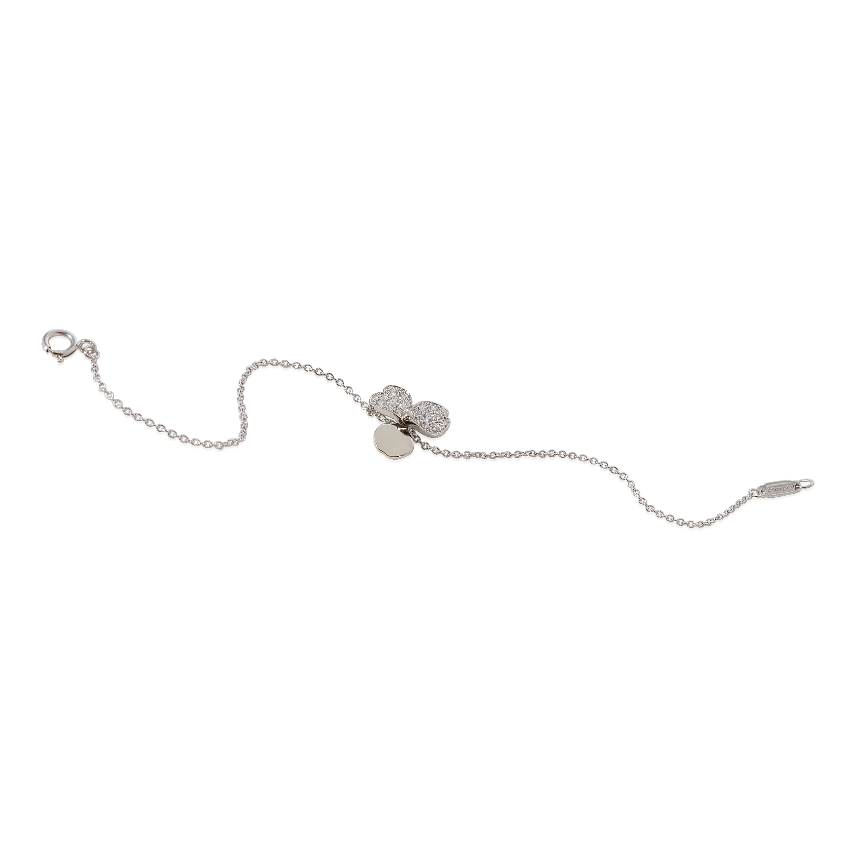 Paper Flowers Diamond Bracelet in 950 Platinum 0.17 CTW - Image 5