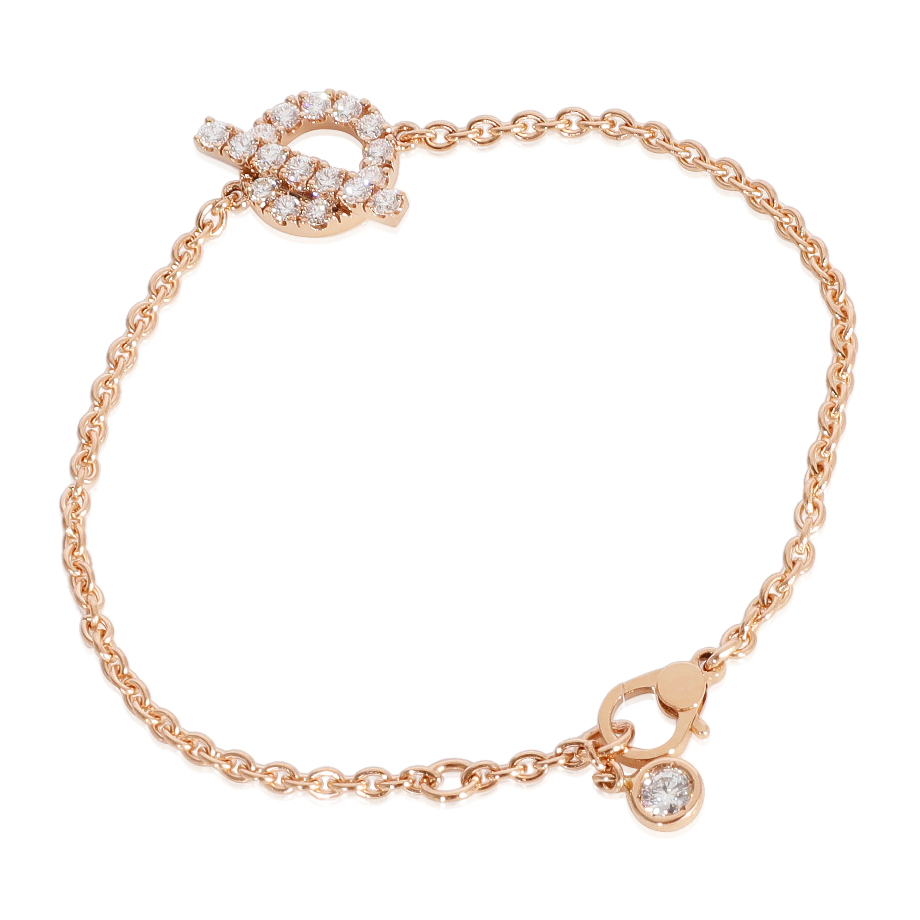 Hermès Diamond Finesse  Bracelet in 18k Rose Gold 0.55 CTW - Image 2