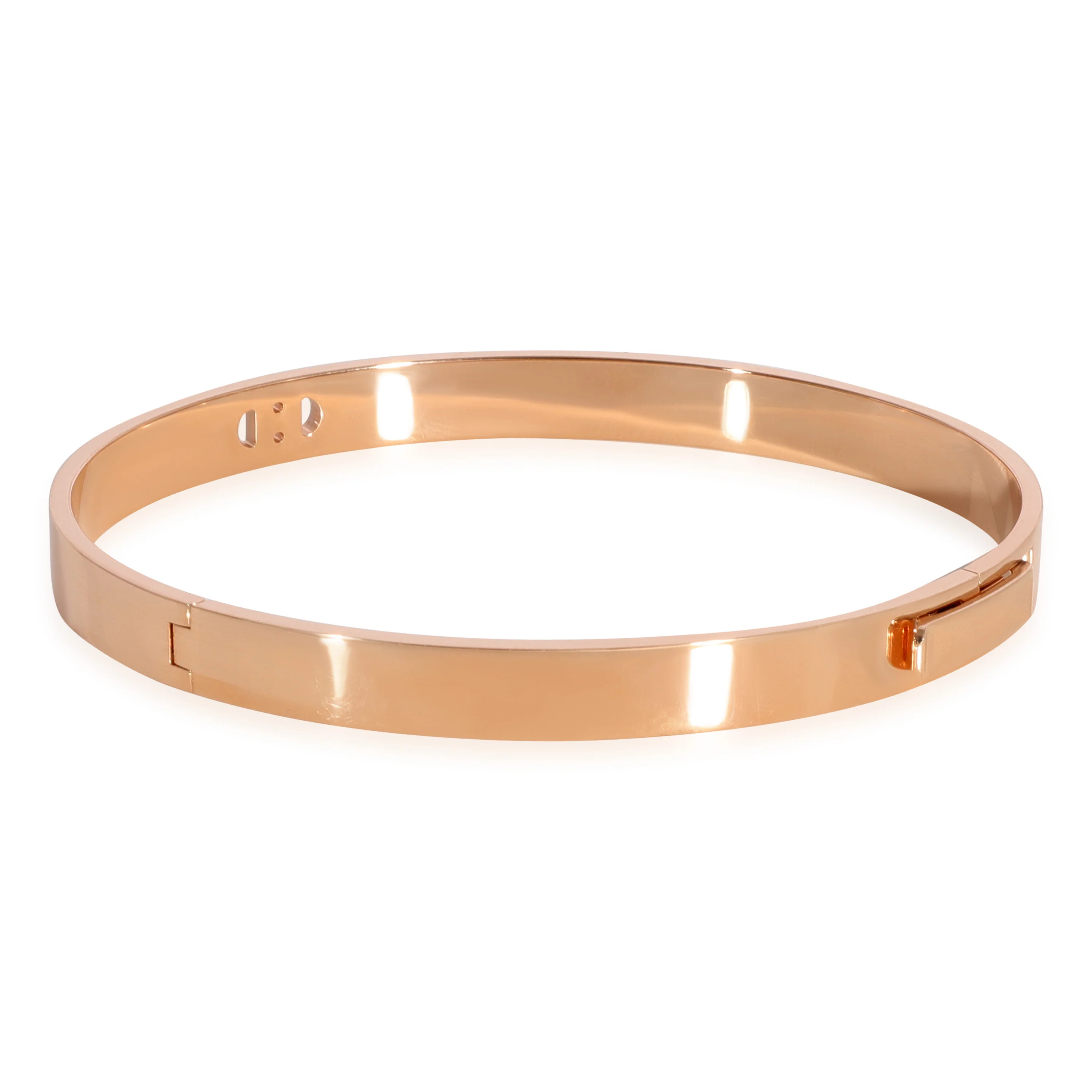 Hermès H DAncre Bracelet in 18k Rose Gold 0.07 CTW - Image 3