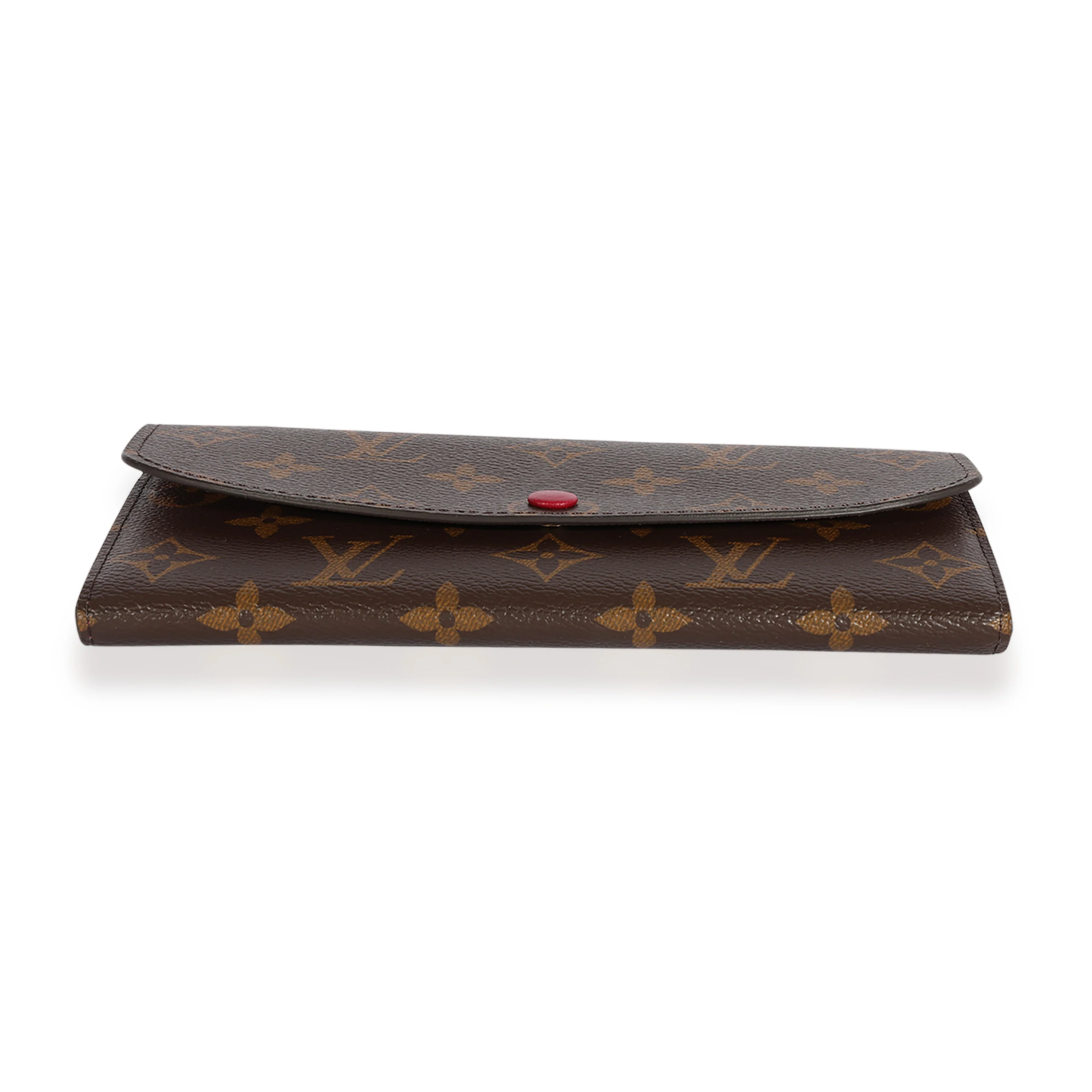 Louis Vuitton Monogram Canvas & Fuchsia Emilie Wallet - Image 5