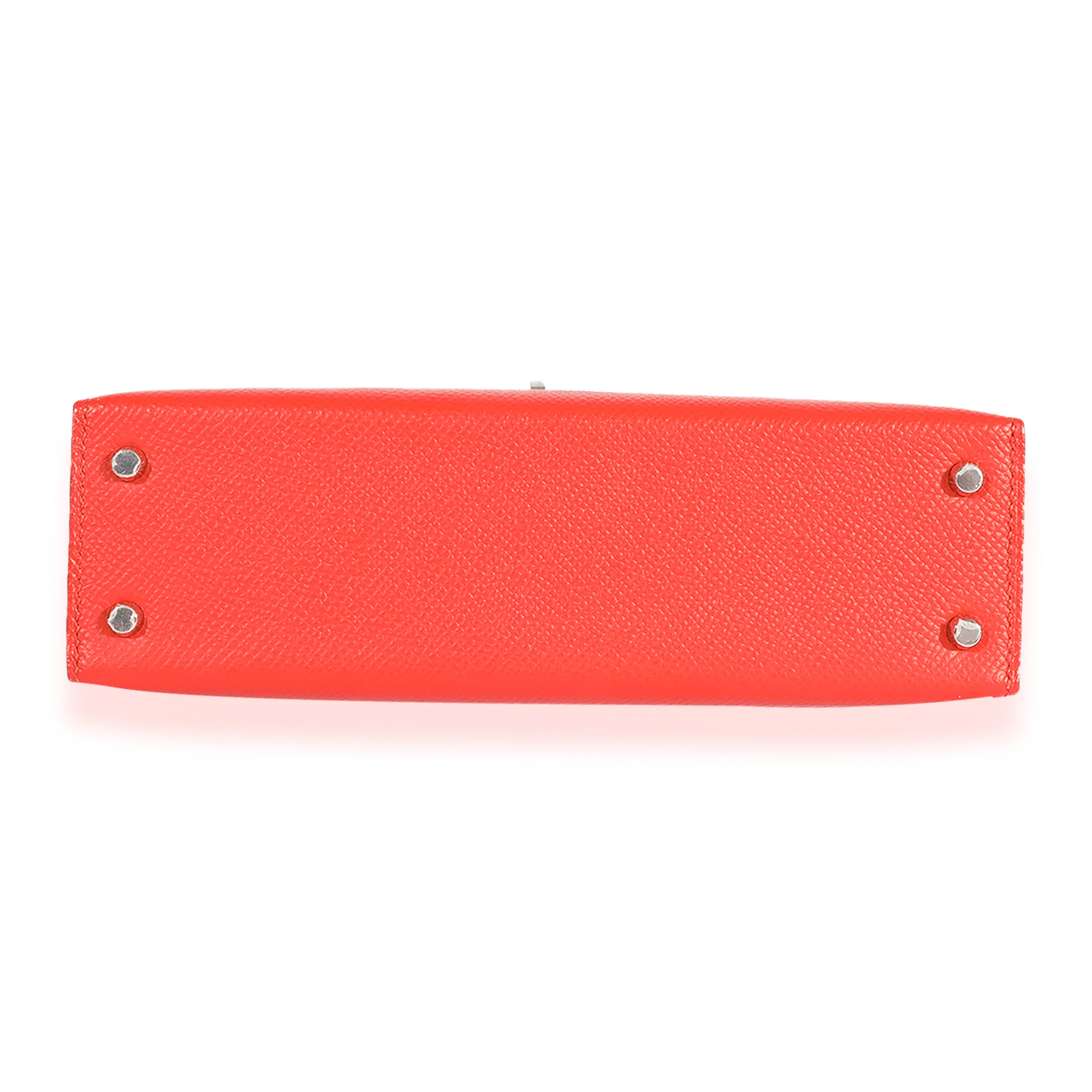 Hermès Capucines Epsom Mini Kelly 20 II PHW - Image 5