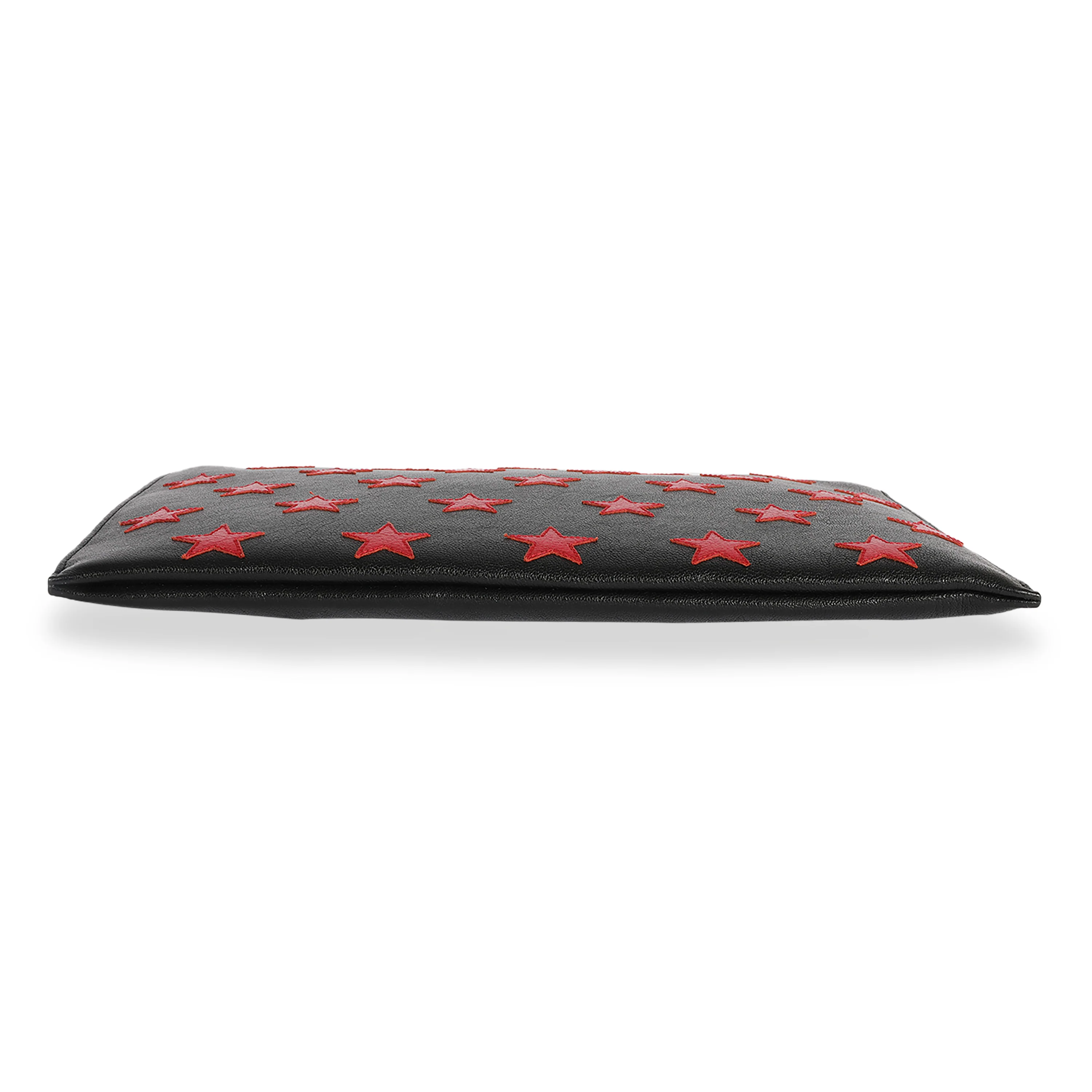 Black & Red Leather Star Clutch - Image 5