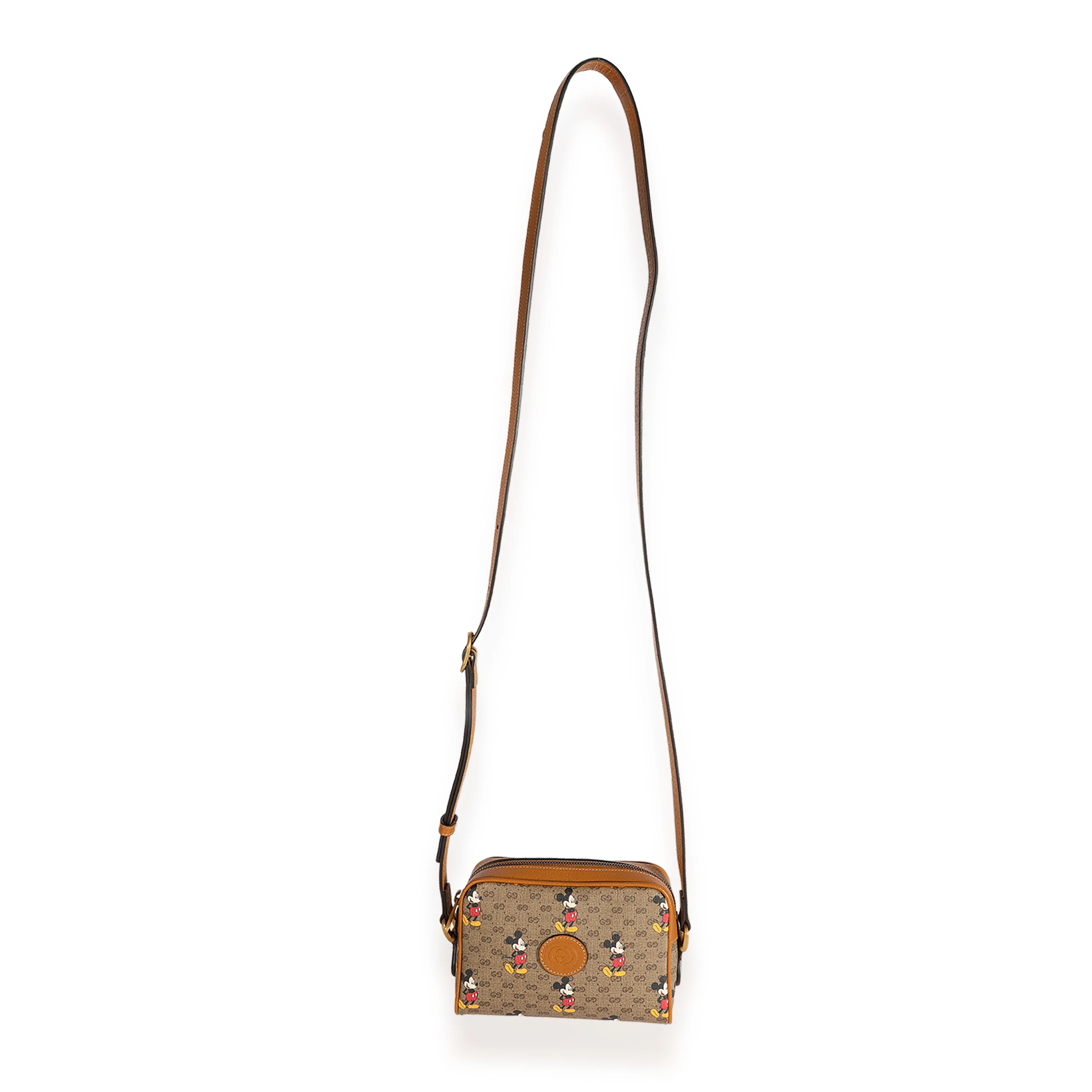 Gucci x Disney Vintage GG Supreme Mickey Mouse Shoulder Bag - Image 4