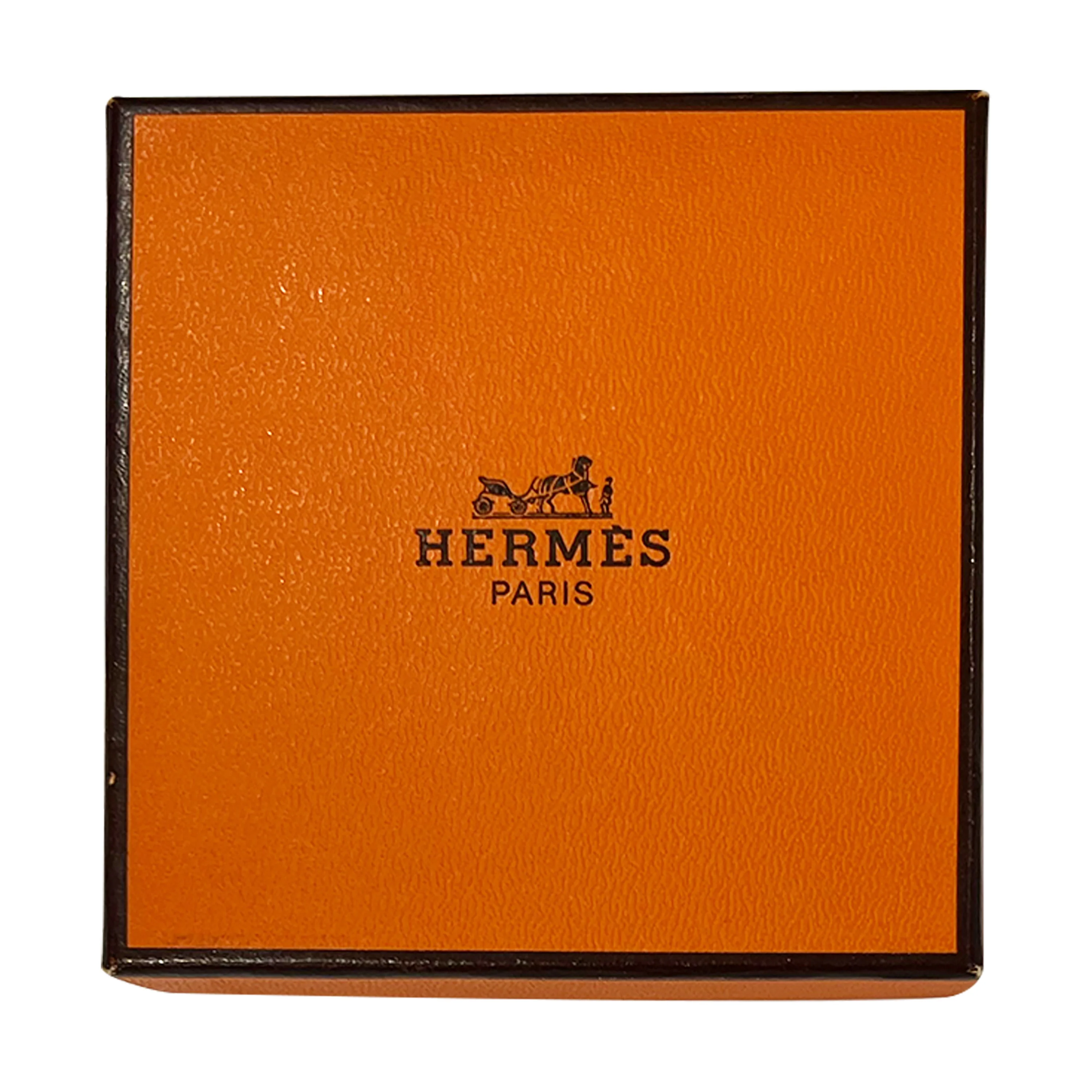 Hermès Plated Narrow Black & Gold Enamel Bracelet with Paris Ribbon (67MM) - Image 4