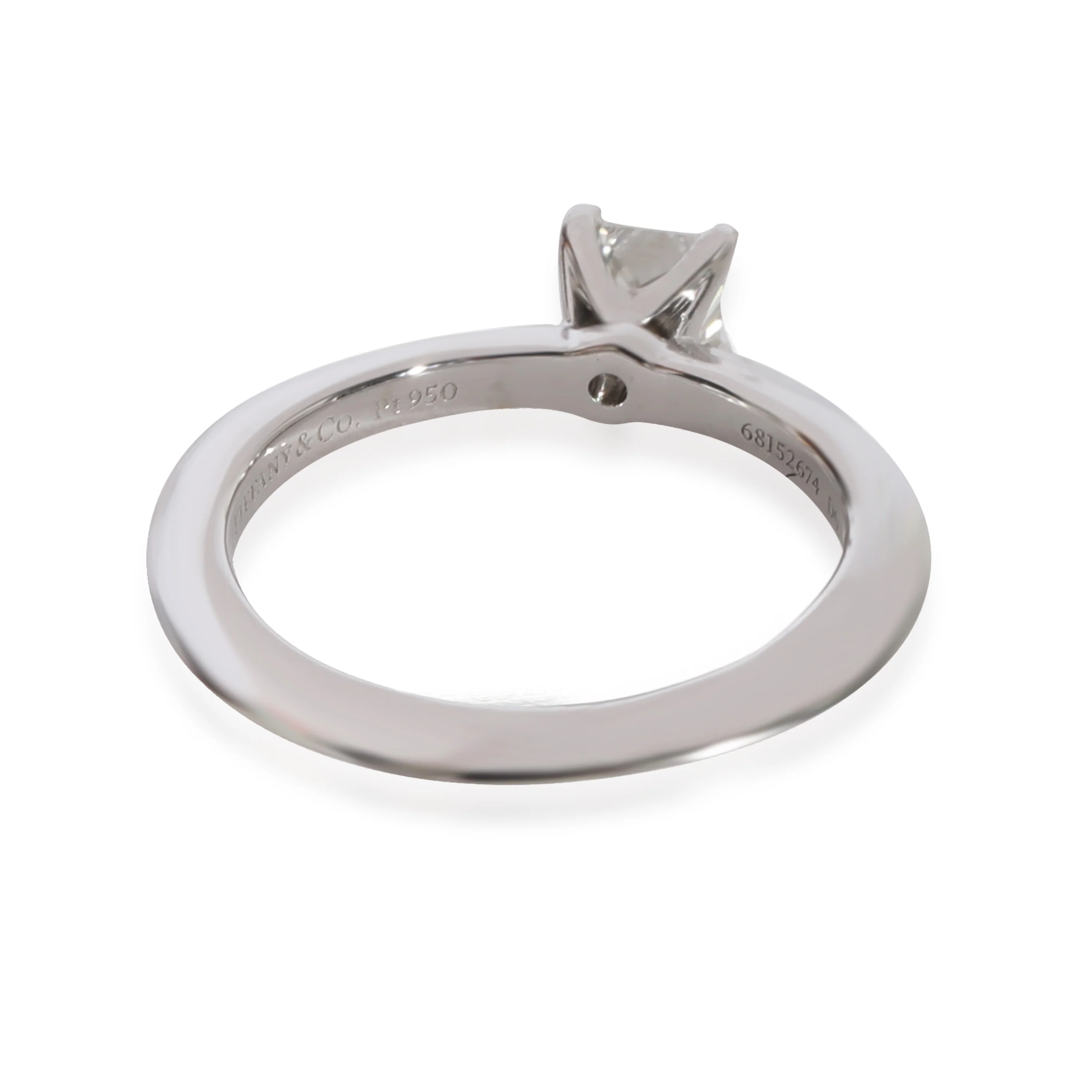 Tiffany & Co. Diamond Solitaire Ring in 950 Platinum H VVS2 0.38 CTW - Image 2