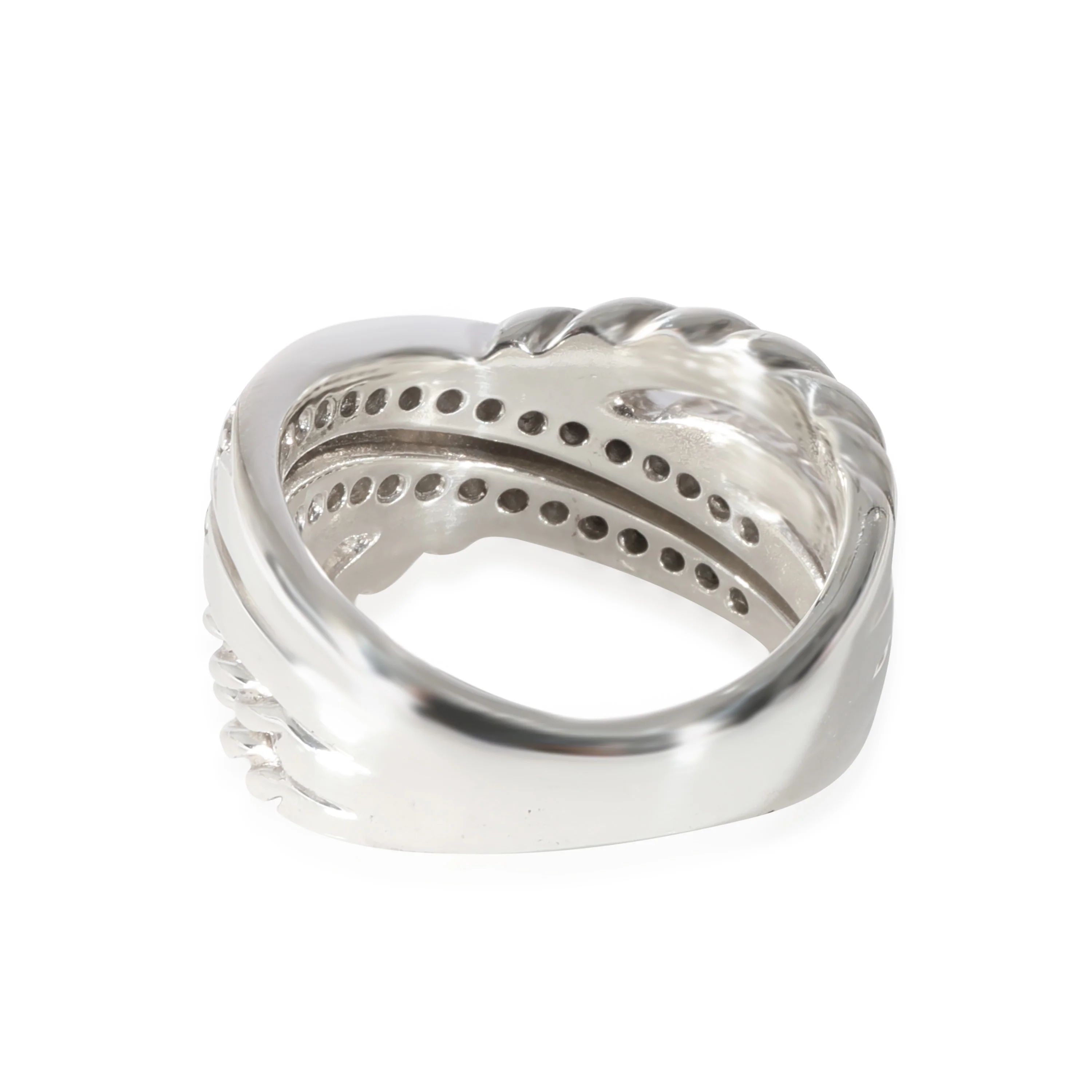David Yurman Crossover Diamond Fashion Ring in Sterling Silver 0.50 CTW - Image 4