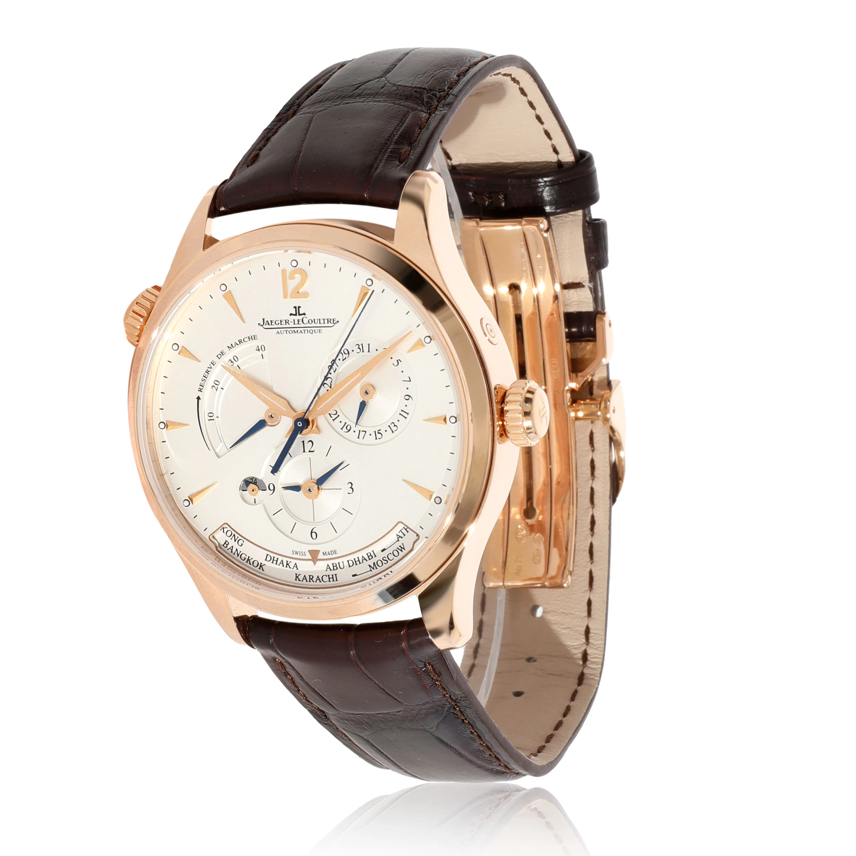 Jaeger-LeCoultre Master Geographic Q1422421 Mens Watch in 18kt Rose Gold