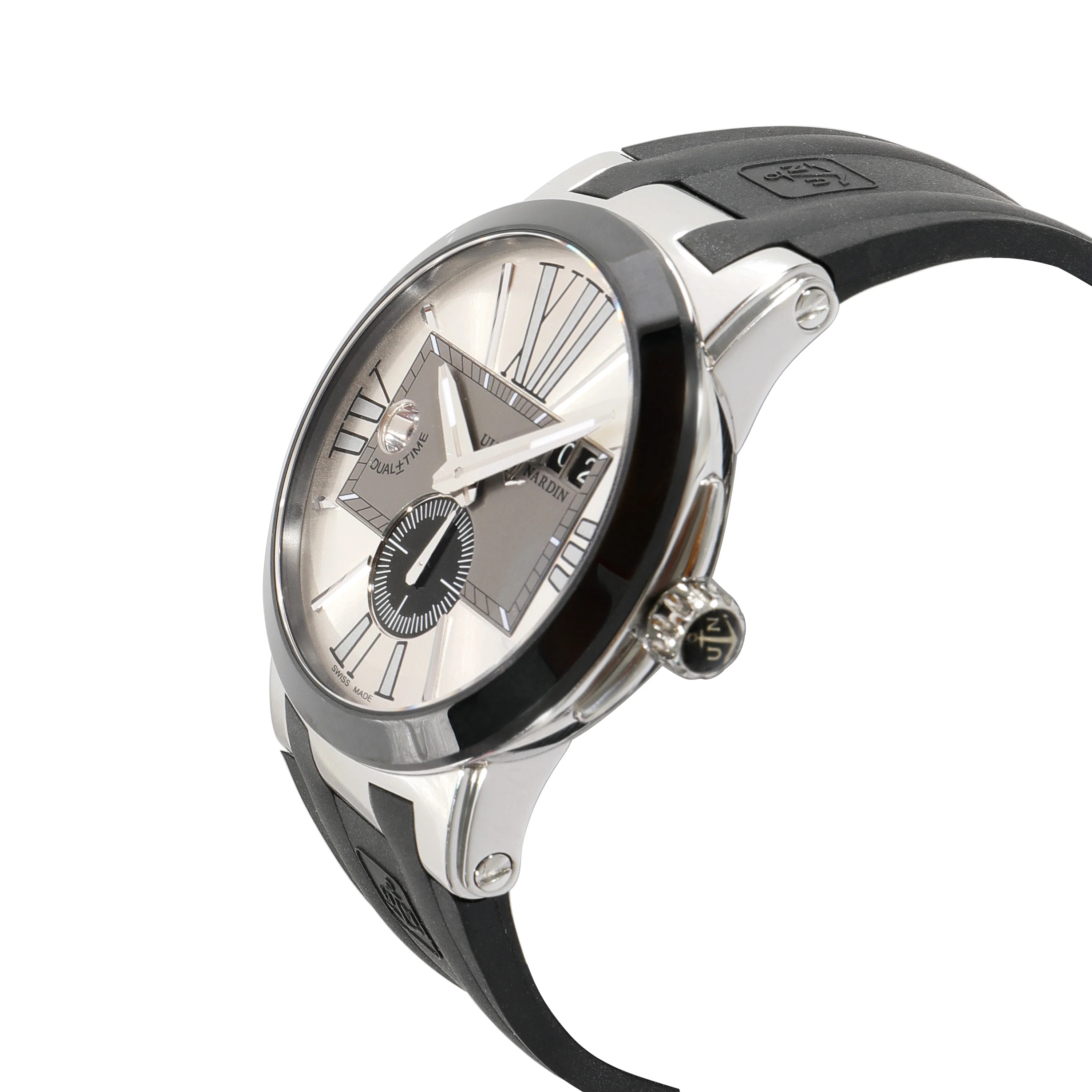Ulysse Nardin Executive Dual Time T-243-00 Mens Watch in Stainless Steel/Ceram - Image 3